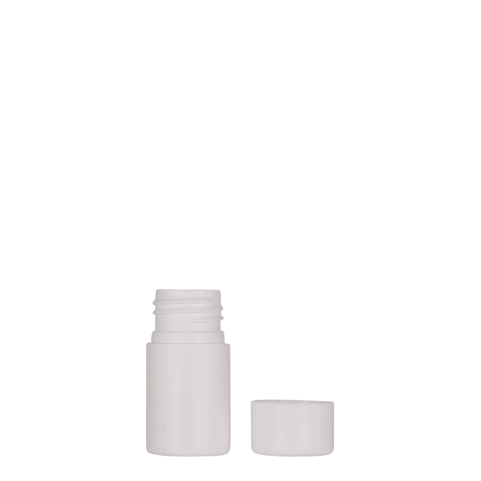 15 ml Kunststoffflasche 'Tuffy', HDPE, weiß, Mündung: GPI 24/410