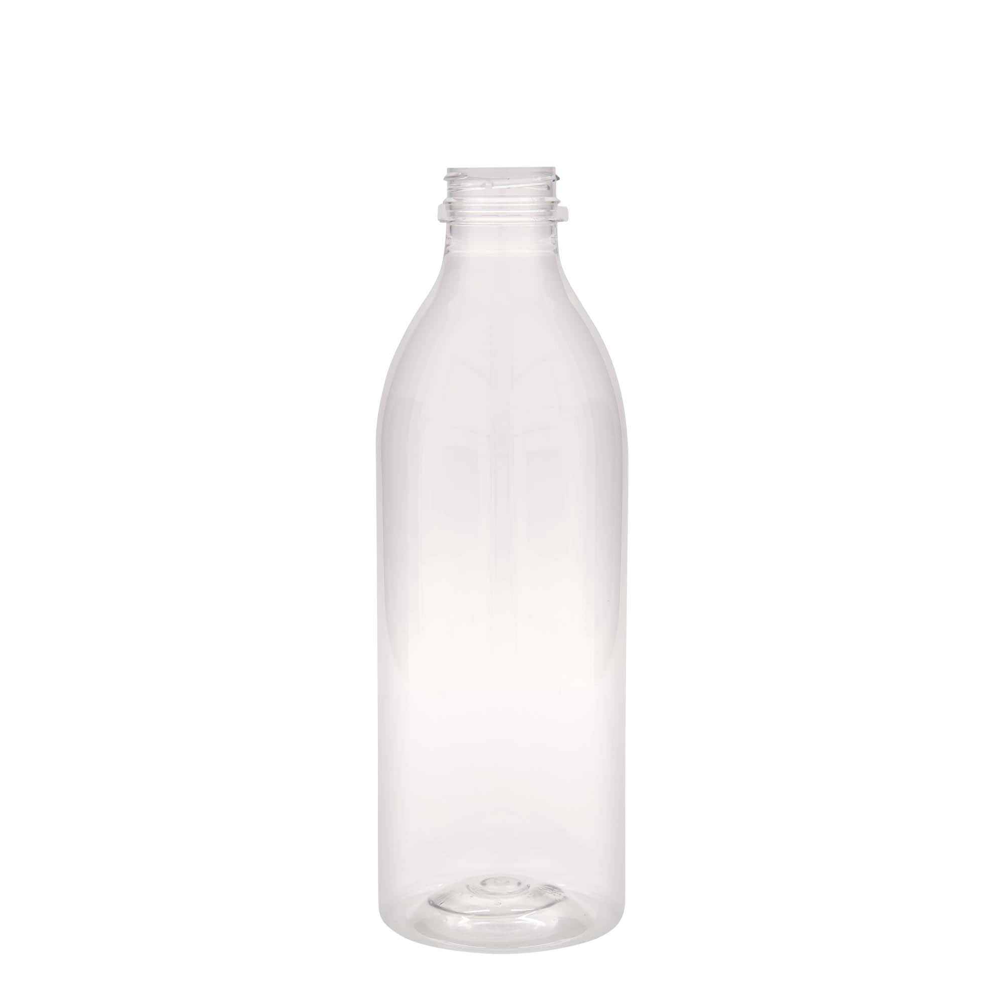 1.000 ml PET-Flasche Standard, Kunststoff, Mündung: 38 mm » Durchmesser - max. Mündung außen: 42,00, Form: Rund, Standardverschluss: 10003956, Anwendung: Trink, Produktlinie: PET Weithals, Volumen