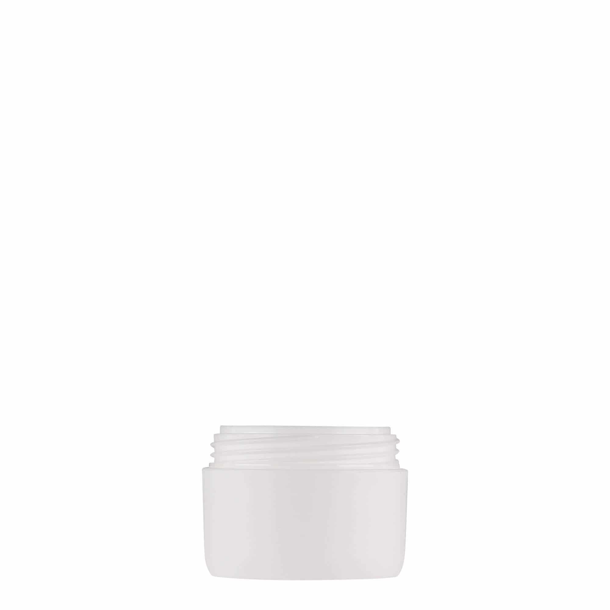 10 ml Kunststoffdose 'Antonella', PP, weiß, Mündung: Schraubverschluss