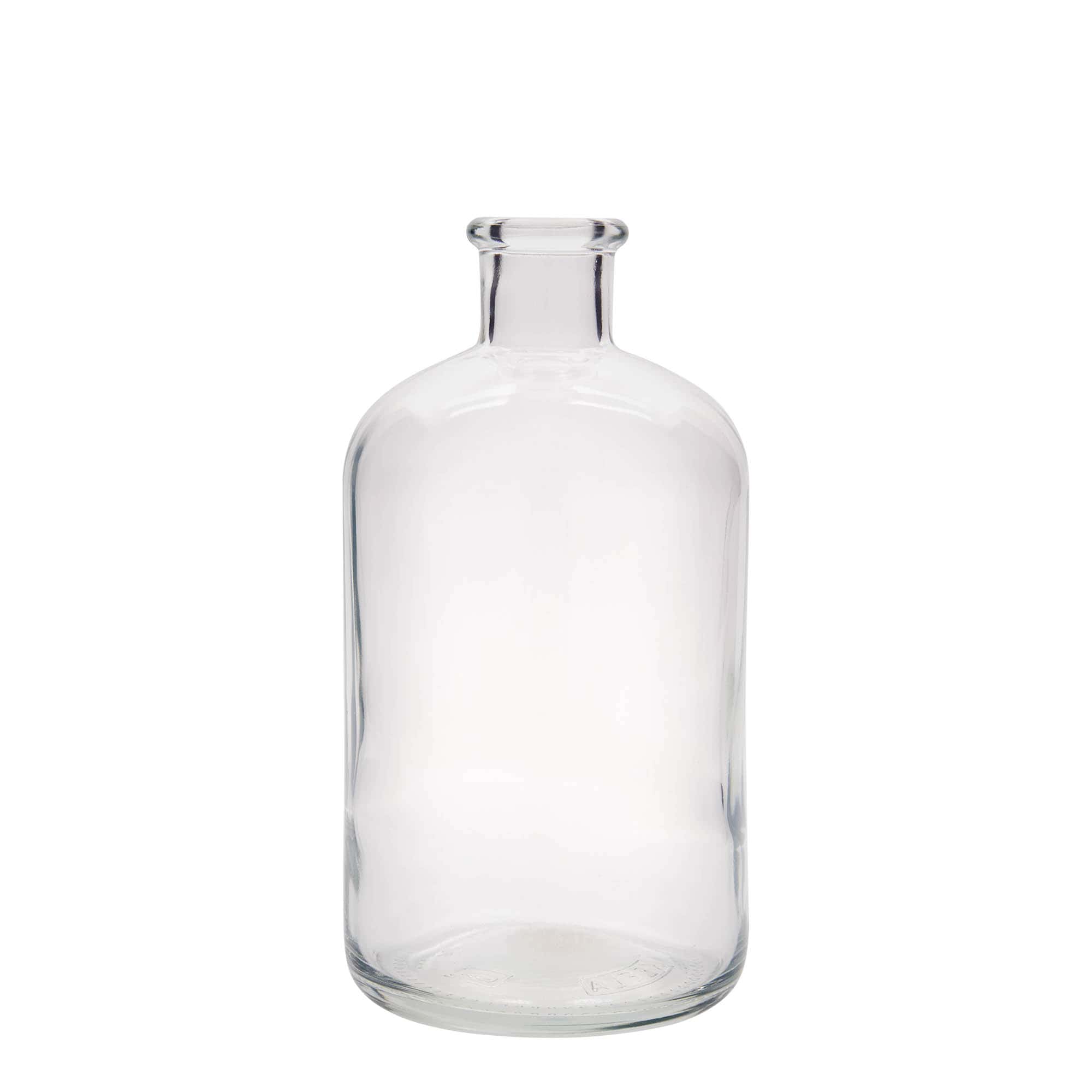 1.000 ml Glasflasche Apotheker, Mündung: Kork