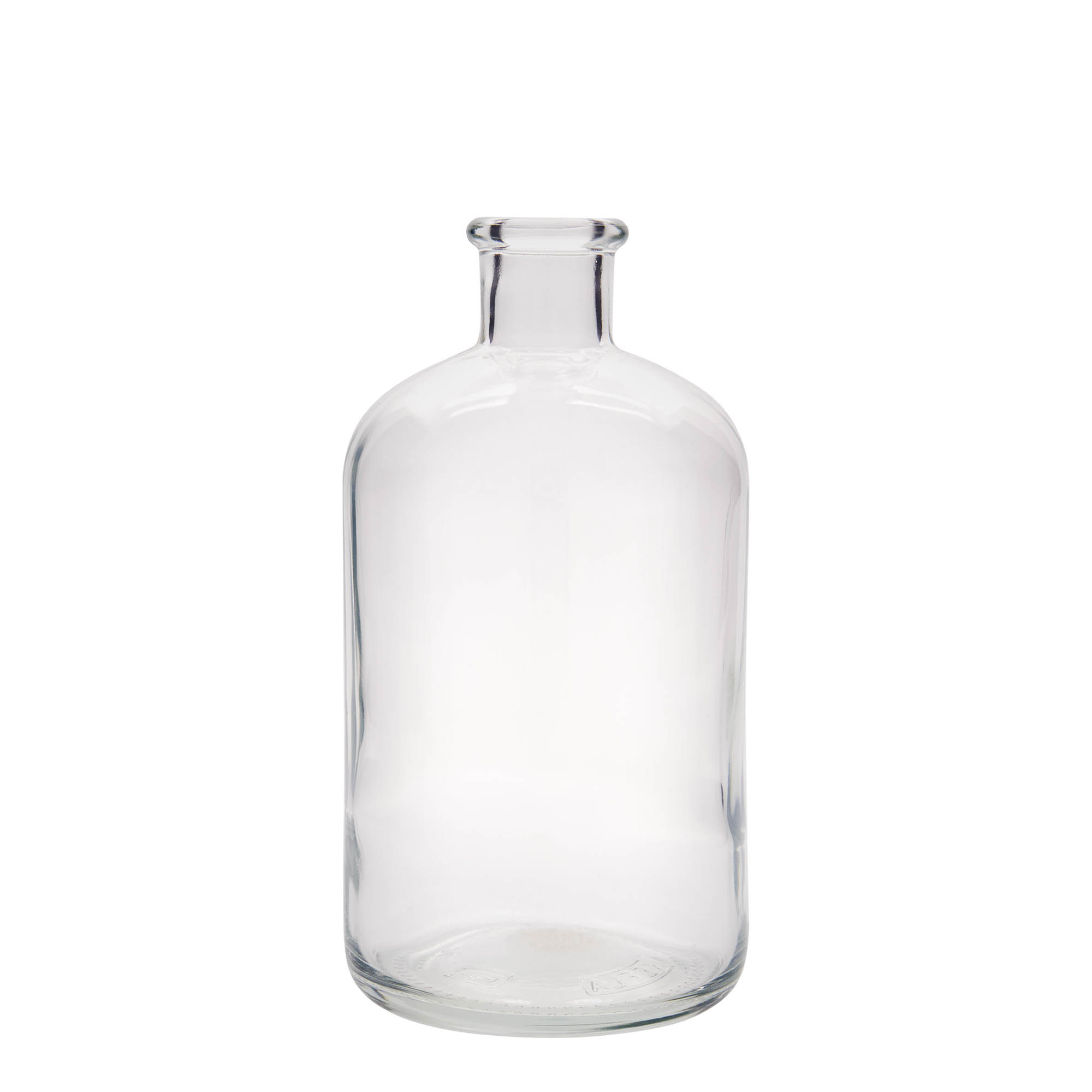1.000 ml Glasflasche Apotheker, Mündung: Kork 1.000 ml Glasflasche Apotheker, Mündung: Kork
