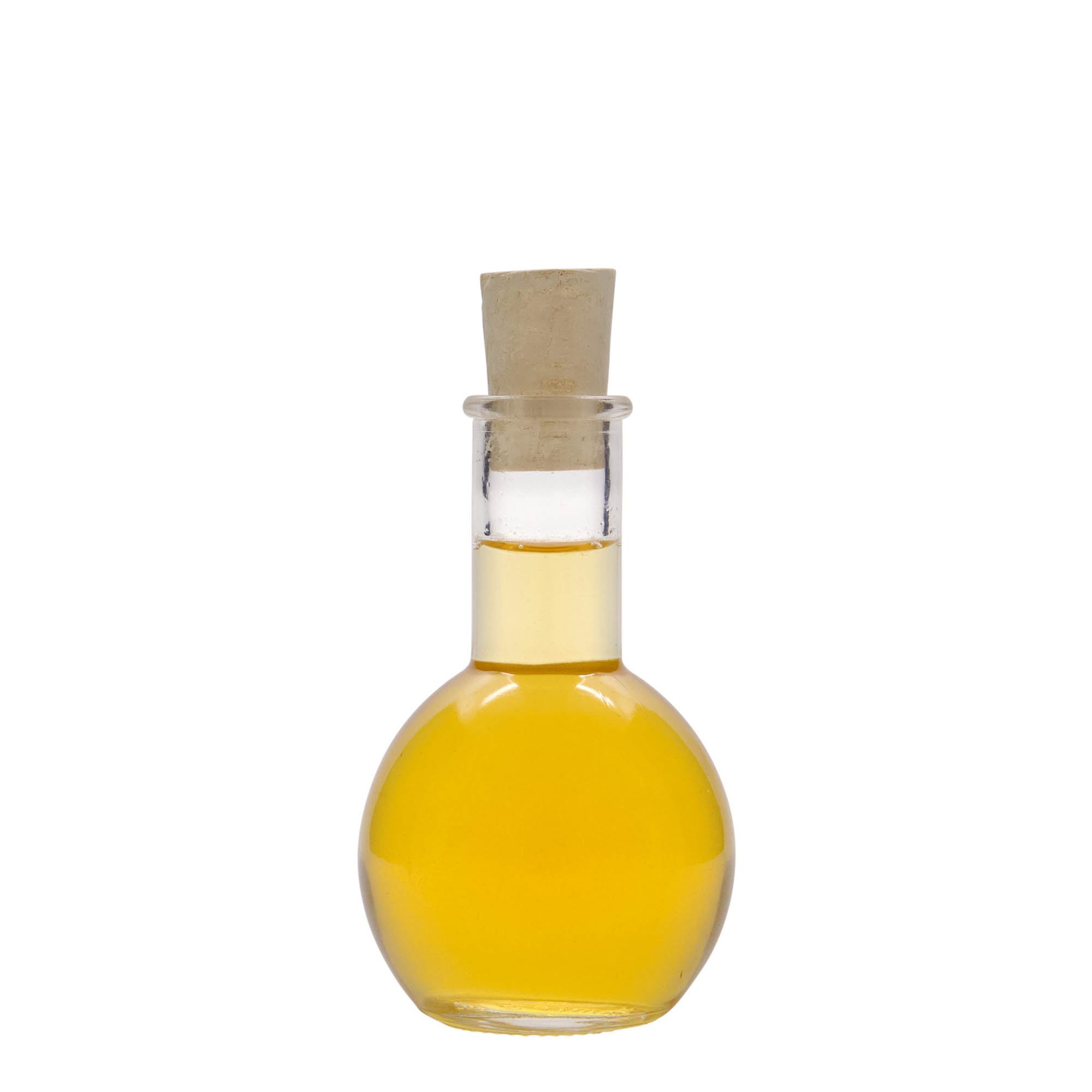100 ml Glasflasche „Tulipano“, Mündung: Kork