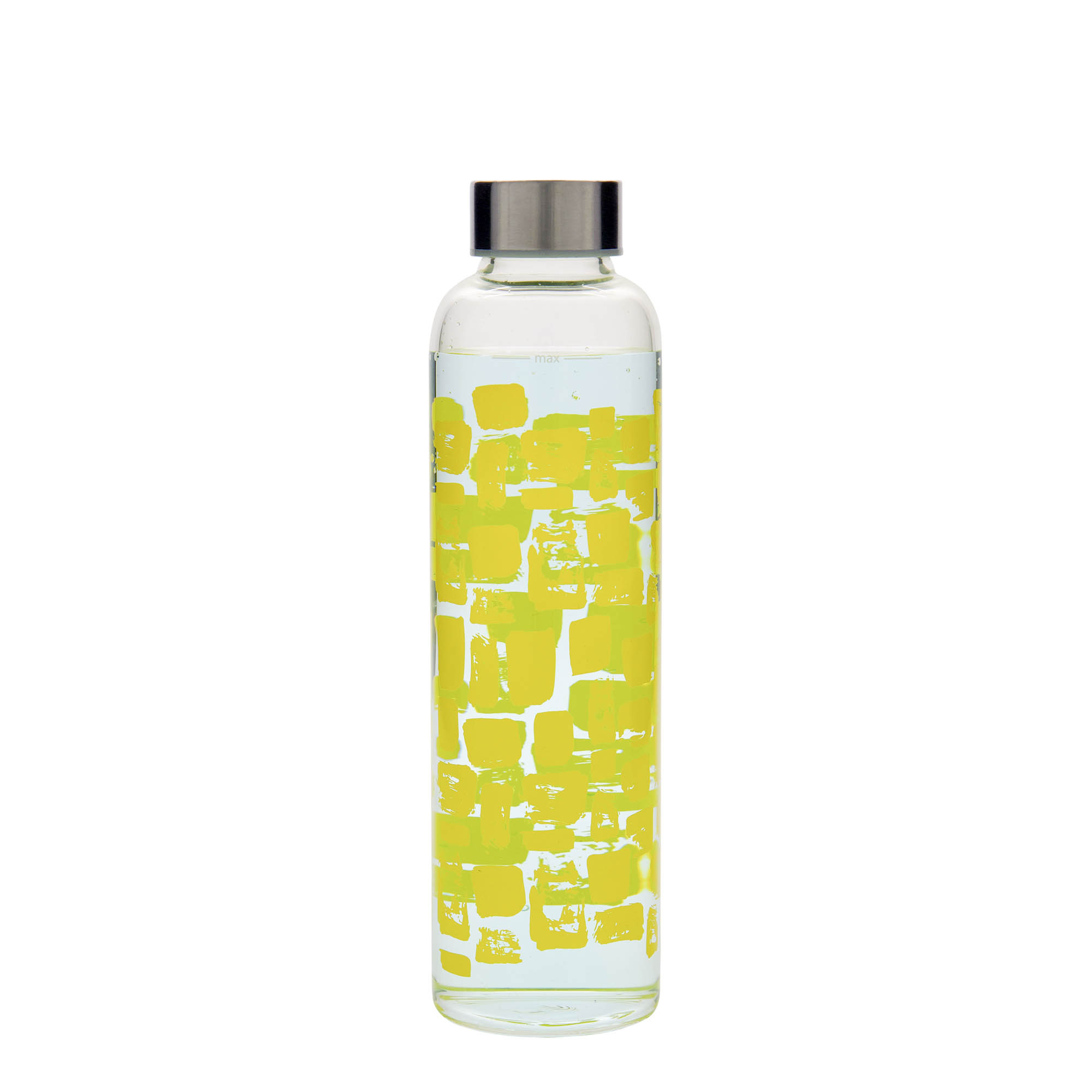500 ml Trinkflasche „Perseus - Gelbe Rechtecke“, Mündung: Schraubverschluss