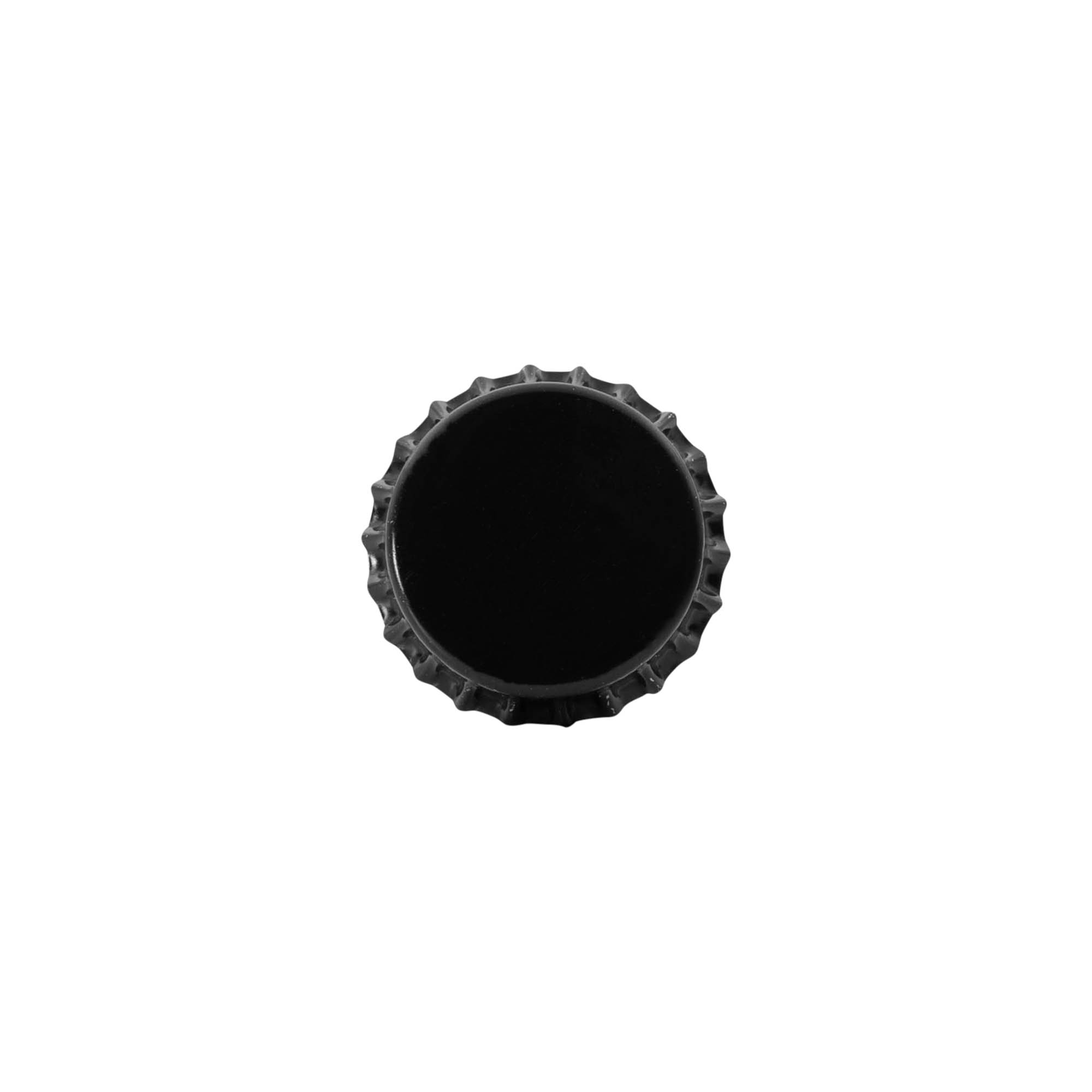 Kronkorken 29 mm, Metall, schwarz Kronkorken 29 mm, Metall, schwarz