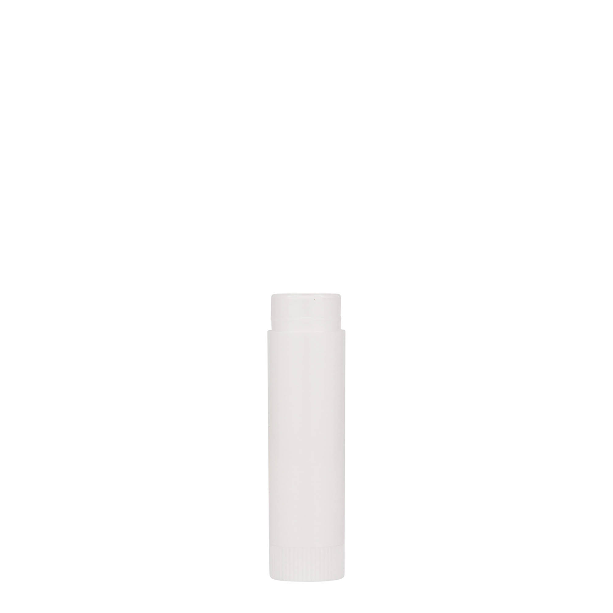 6 ml Lippenstifthülse, PP-Kunststoff, weiß 6 ml Lippenstifthülse, PP-Kunststoff, weiß