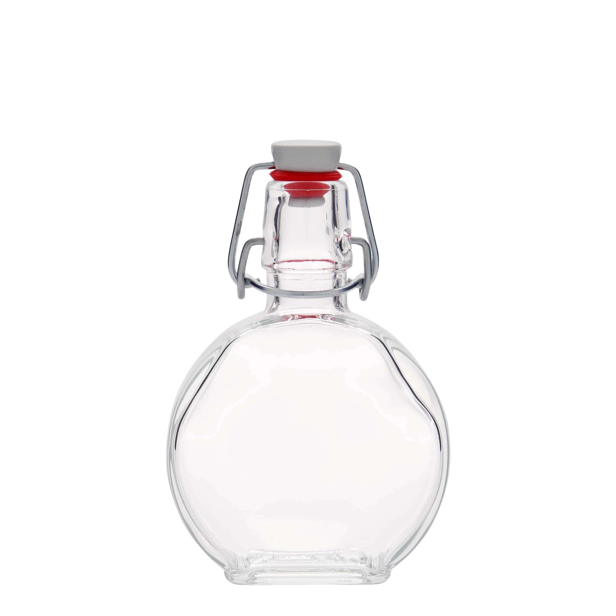 200 ml Glasflasche 'Sensatione', rechteckig, Mündung: Bügelverschluss