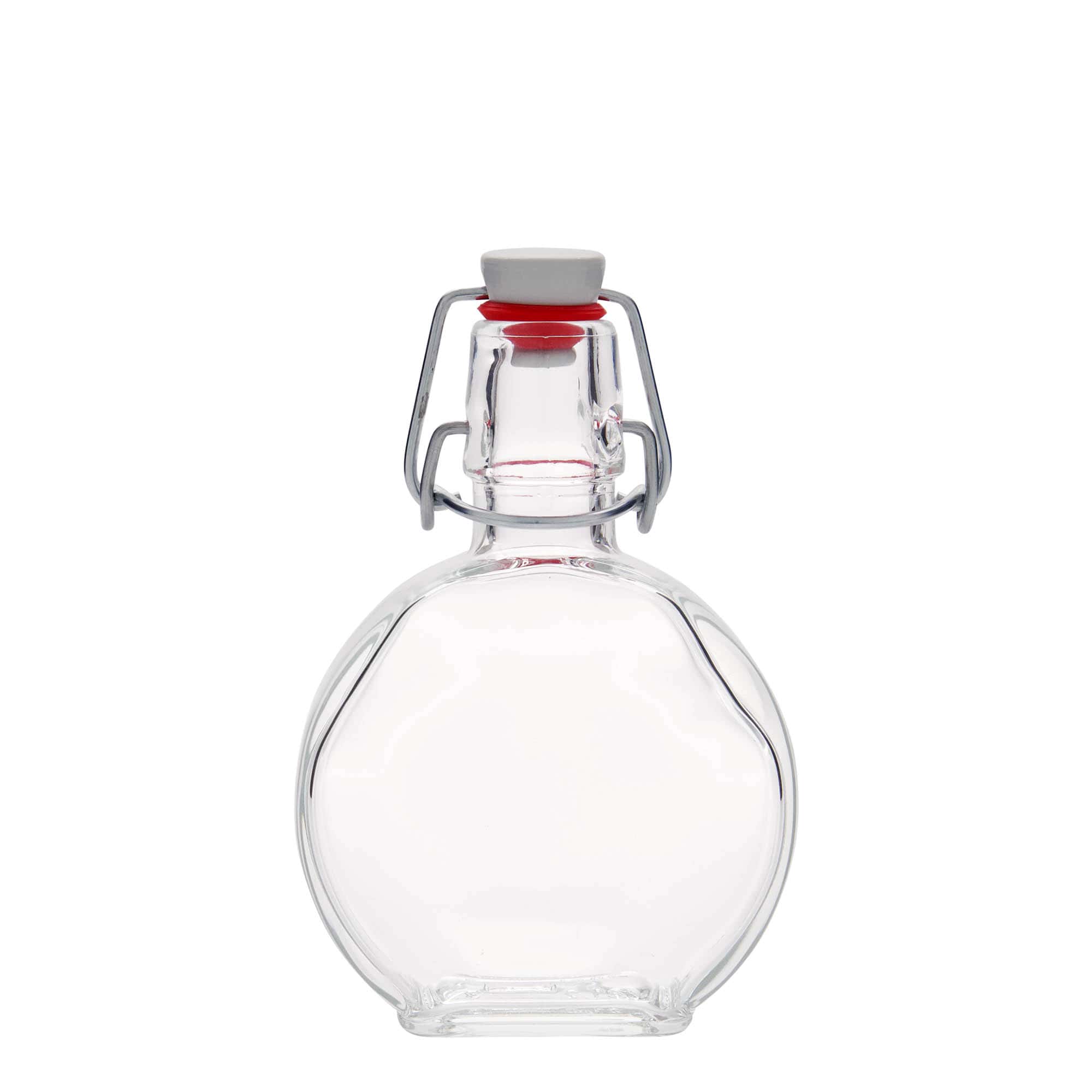 200 ml Glasflasche „Sensatione“, rechteckig, Mündung: Bügelverschluss