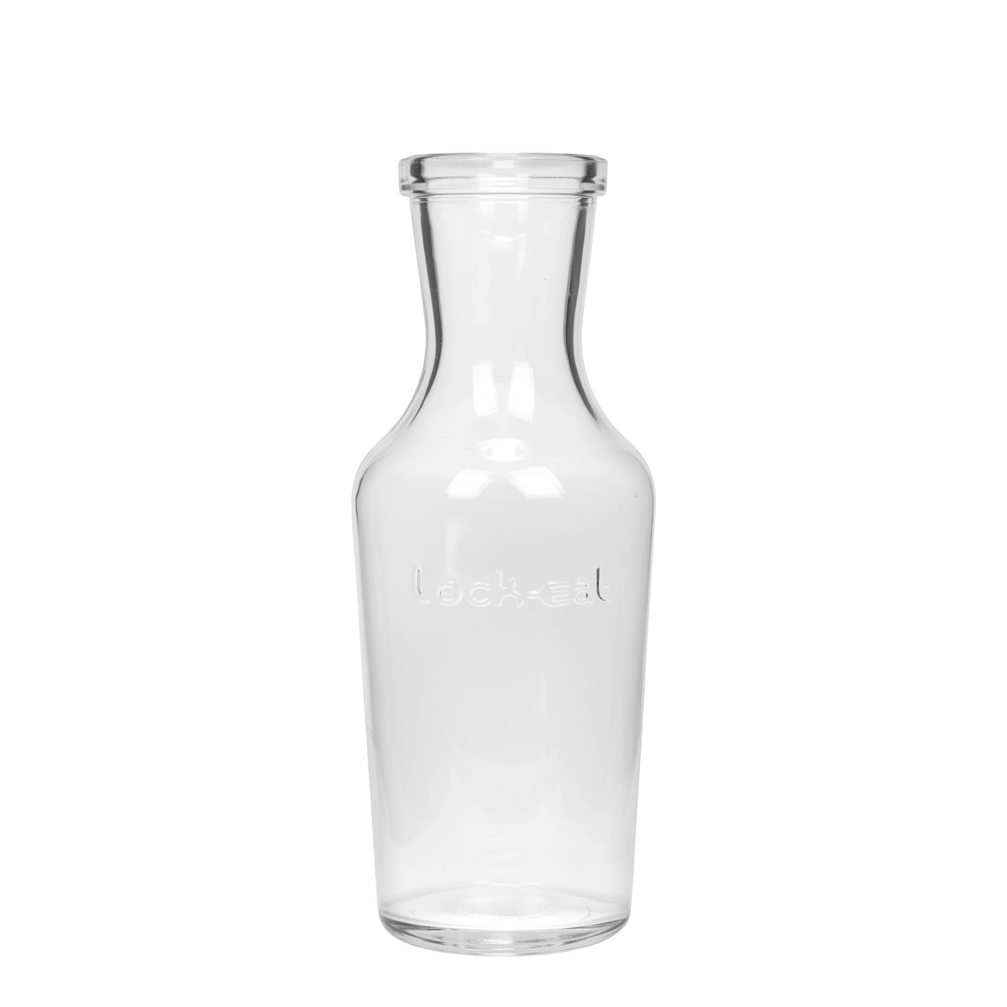 1.000 ml Glaskaraffe „Lock-Eat“, Mündung: Drahtbügelverschluss