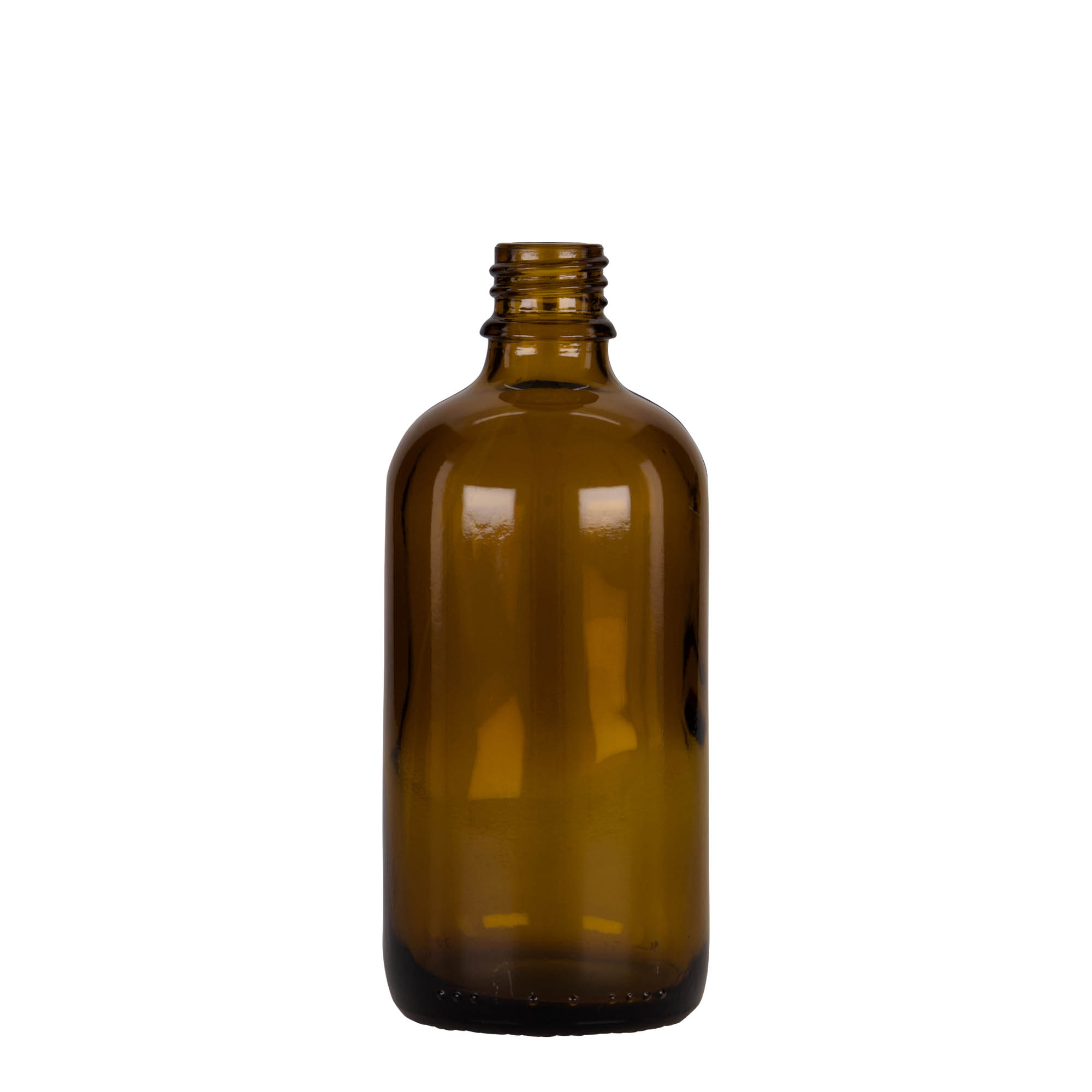 100 ml Pipettenflasche Medizin, Glas, braun-schwarz, Mündung: DIN 18 100 ml Pipettenflasche Medizin, Glas, braun-schwarz, Mündung: DIN 18