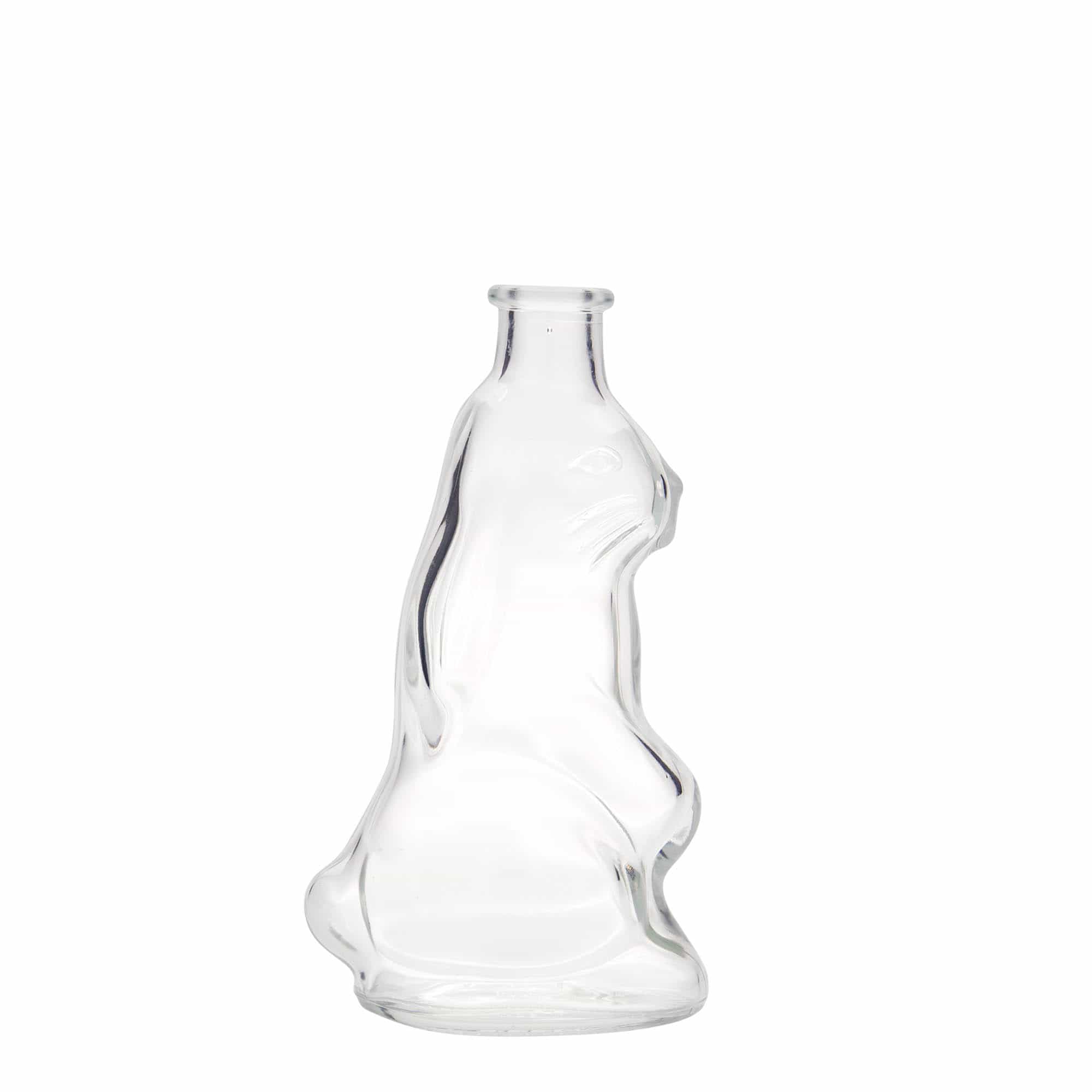 200 ml Glasflasche 'Hase', Mündung: Kork 200 ml Glasflasche 'Hase', Mündung: Kork
