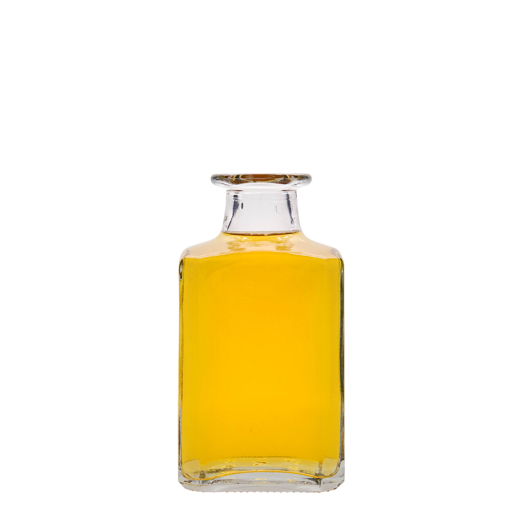 250 ml Glasflasche 'Torben', quadratisch, Mündung: Kork 250 ml Glasflasche 'Torben', quadratisch, Mündung: Kork