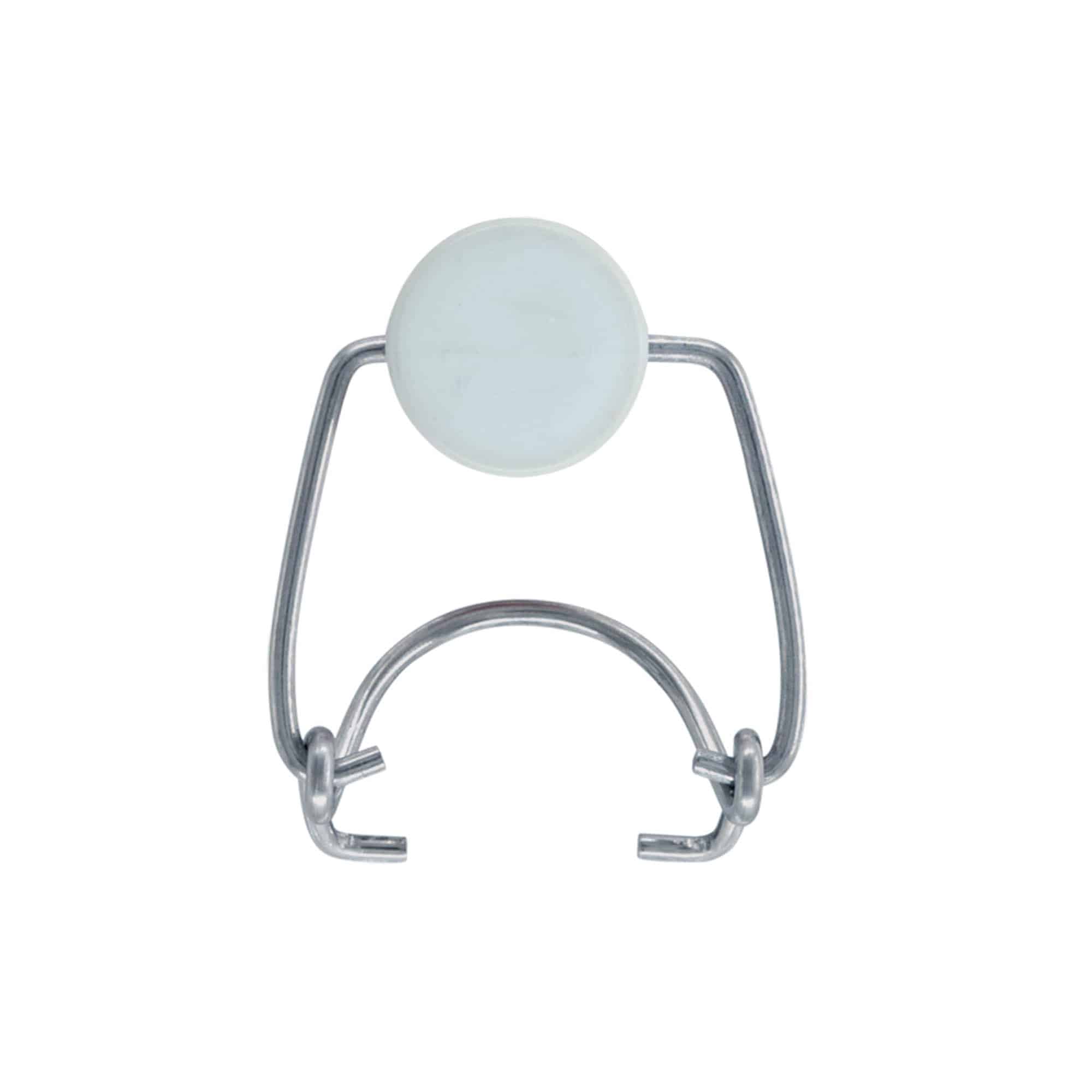 Bügelverschluss Standard, Kunststoff, rot-weiß Bügelverschluss Standard, Kunststoff, rot-weiß