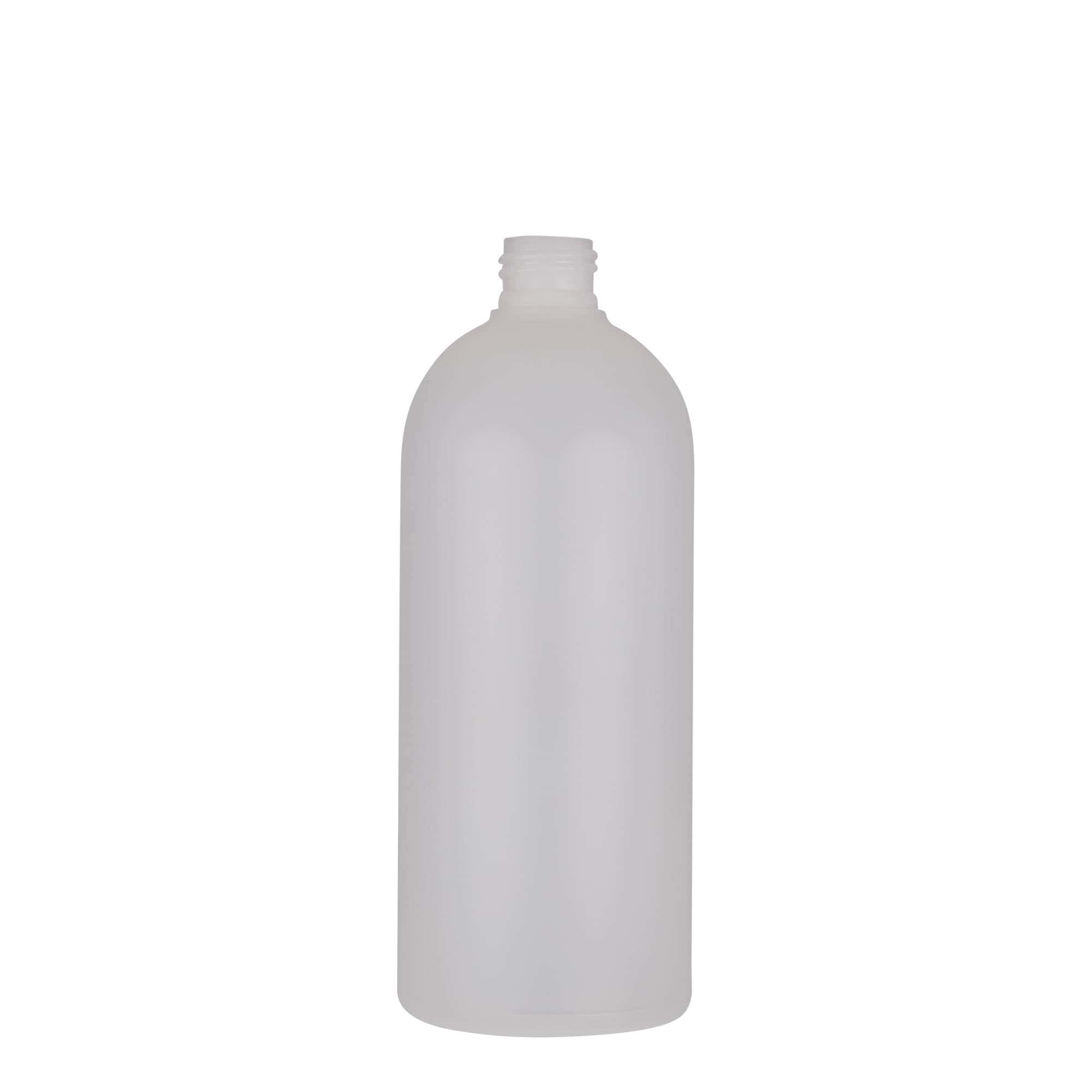 500 ml Kunststoffflasche 'Tuffy', HDPE, natur, Mündung: 24/410 500 ml Kunststoffflasche 'Tuffy', HDPE, natur, Mündung: 24/410