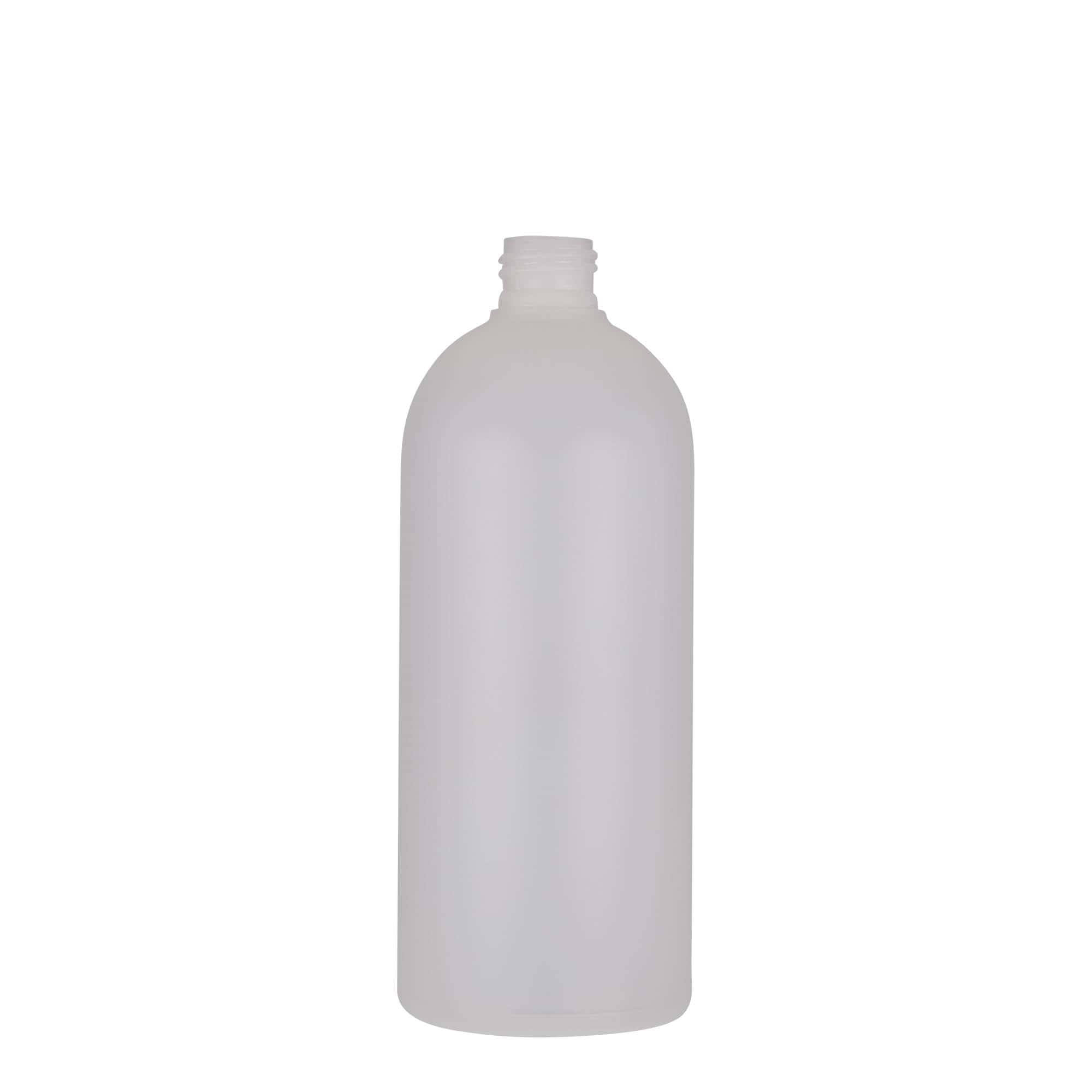 500 ml Kunststoffflasche 'Tuffy', HDPE, natur, Mündung: 24/410 500 ml Kunststoffflasche 'Tuffy', HDPE, natur, Mündung: 24/410