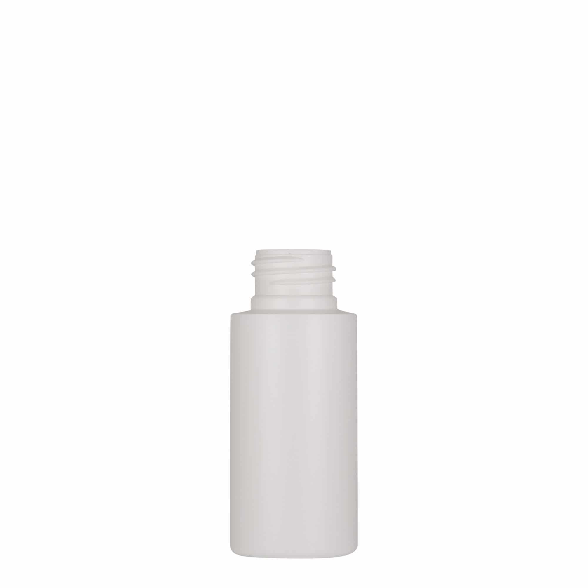50 ml Kunststoffflasche 'Pipe', Green HDPE, weiß, Mündung: GPI 24/410