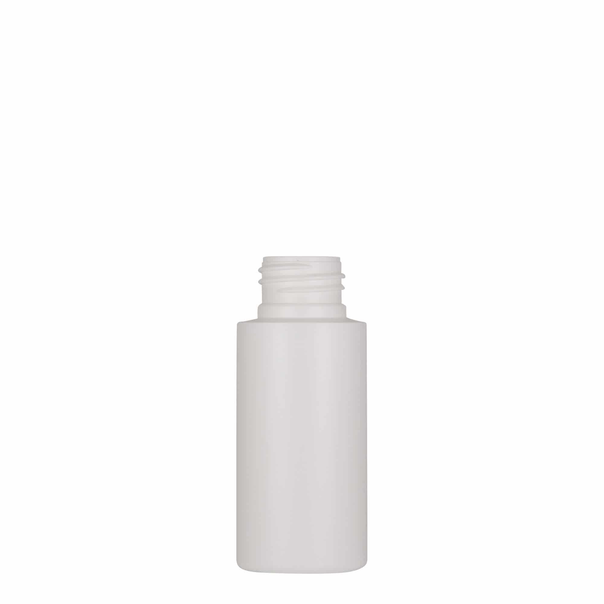 50 ml Kunststoffflasche 'Pipe', Green HDPE, weiß, Mündung: 24/410