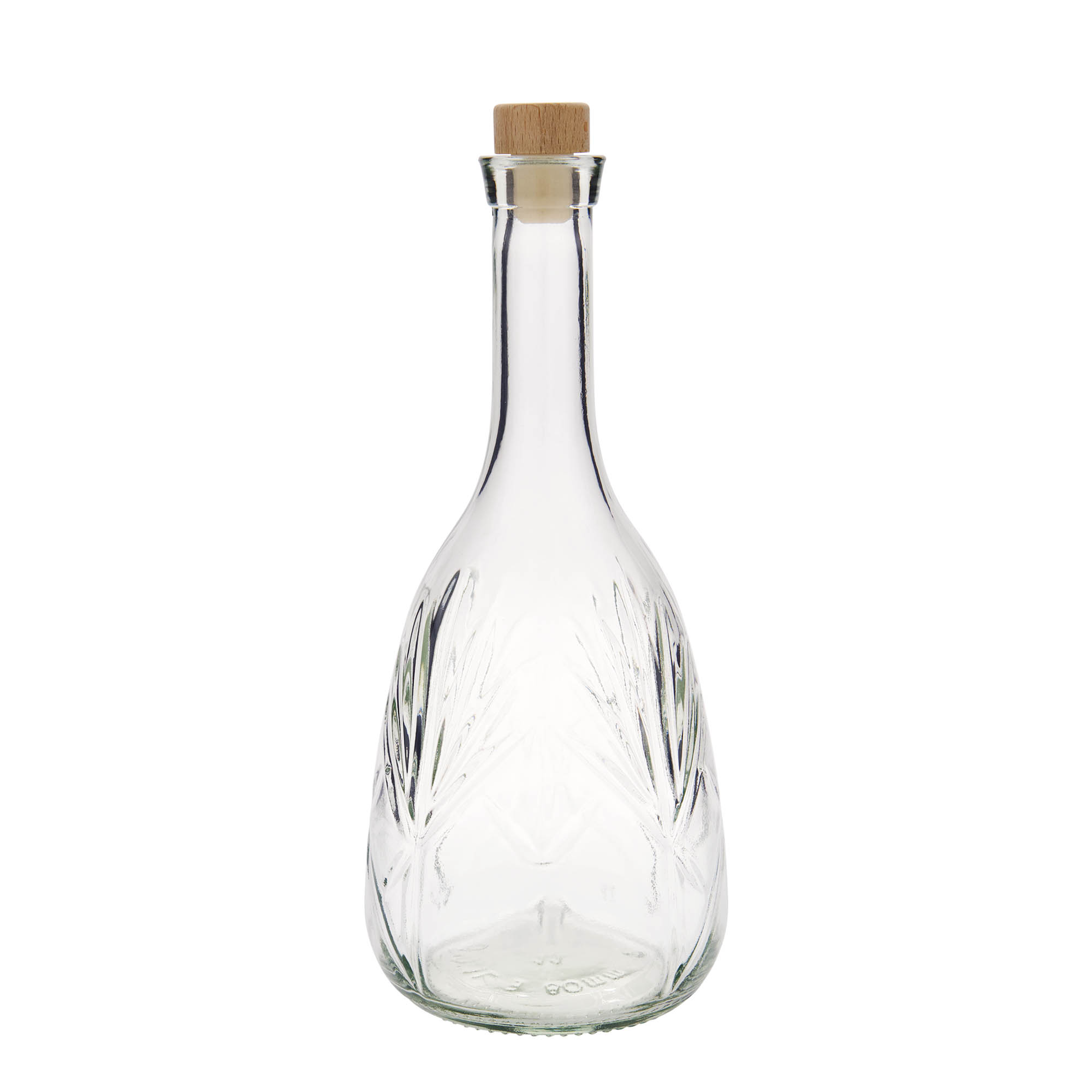 1.000 ml Glasflasche „Reliefa“, Mündung: Kork