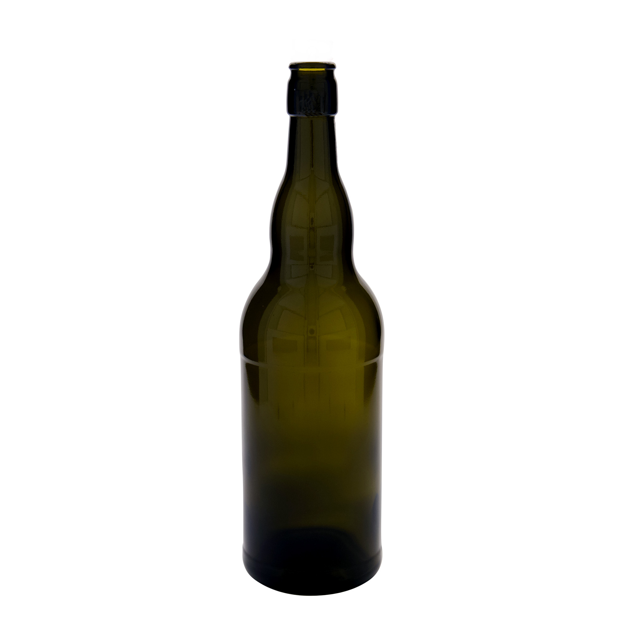 1.000 ml Bierflasche Belgien, Glas, antikgrün, Mündung: Bügelverschluss 1.000 ml Bierflasche Belgien, Glas, antikgrün, Mündung: Bügelverschluss