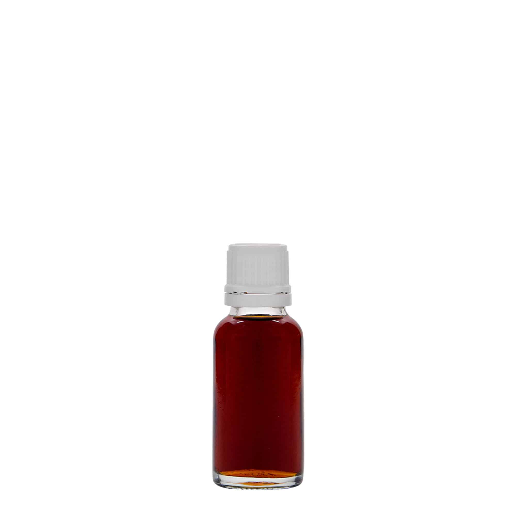 20 ml Medizinflasche, Glas, Mündung: DIN 18