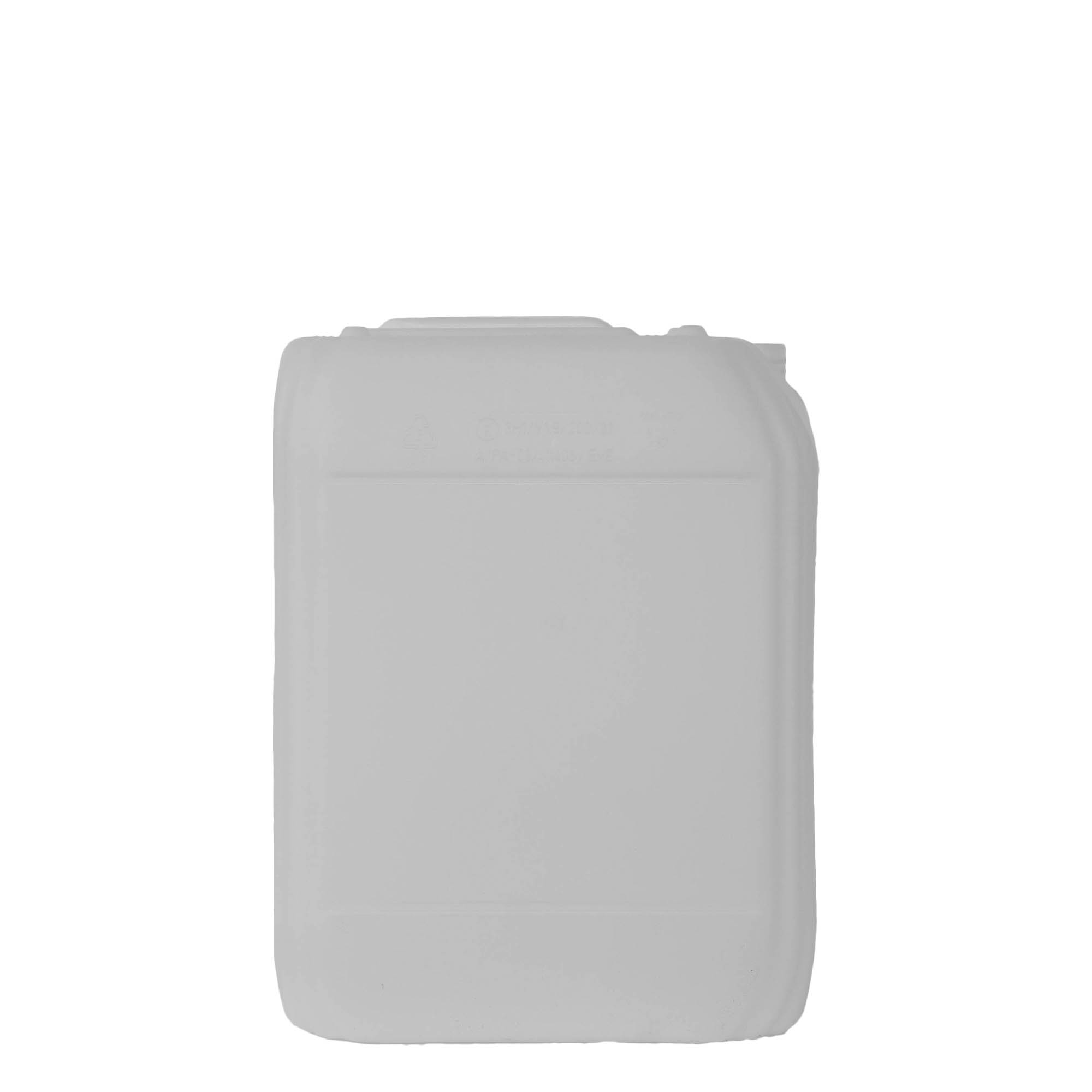 20 l Kanister, rechteckig, HDPE-Kunststoff, natur, Mündung: ND 60 20 l Kanister, rechteckig, HDPE-Kunststoff, natur, Mündung: ND 60