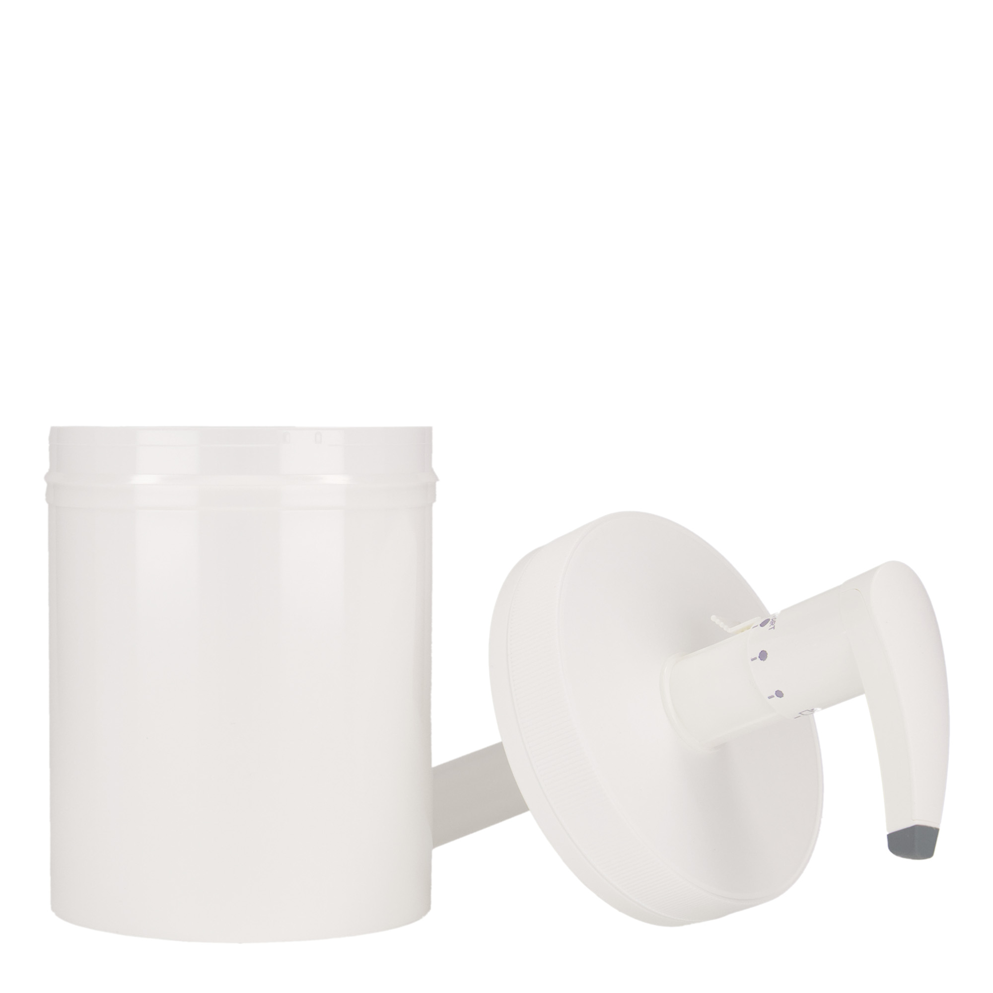 1.240 ml Dispenserflasche 'Securibox', PP-Kunststoff, weiß, Mündung: Schraubverschluss 1.240 ml Dispenserflasche 'Securibox', PP-Kunststoff, weiß, Mündung: Schraubverschluss