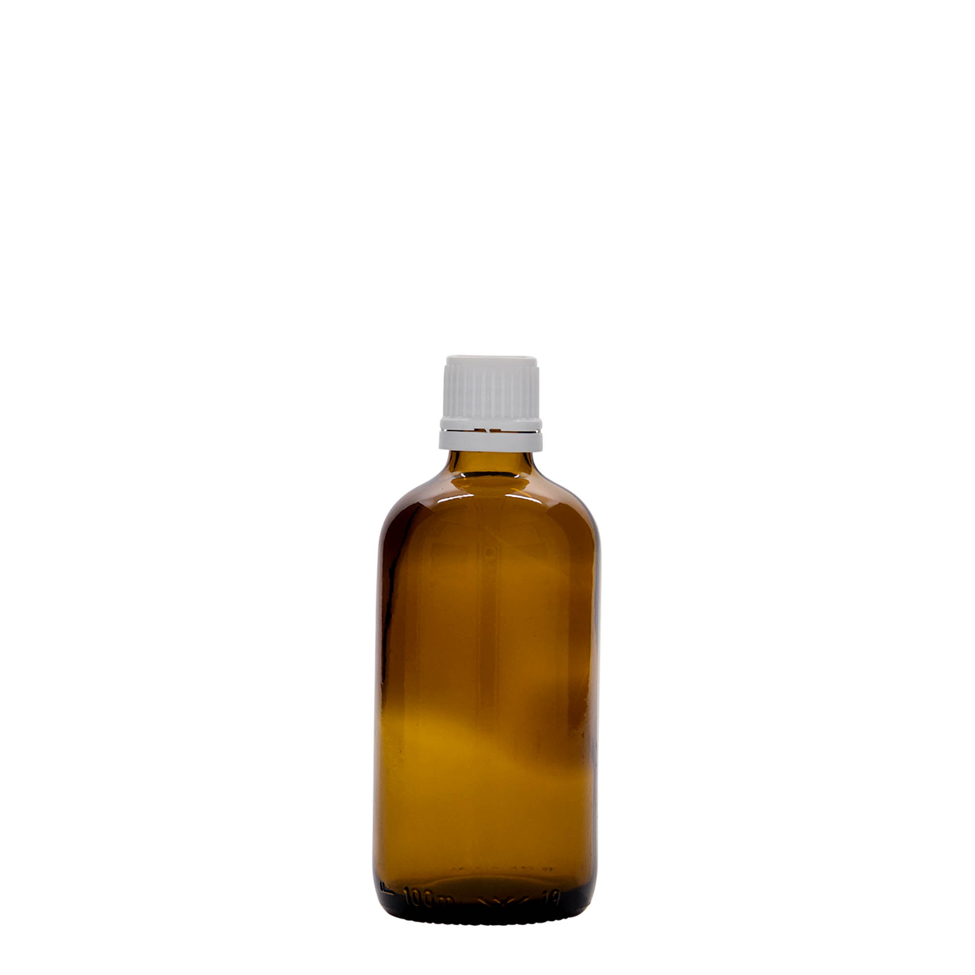 100 ml Medizinflasche, Glas, braun, Mündung: DIN 18 100 ml Medizinflasche, Glas, braun, Mündung: DIN 18