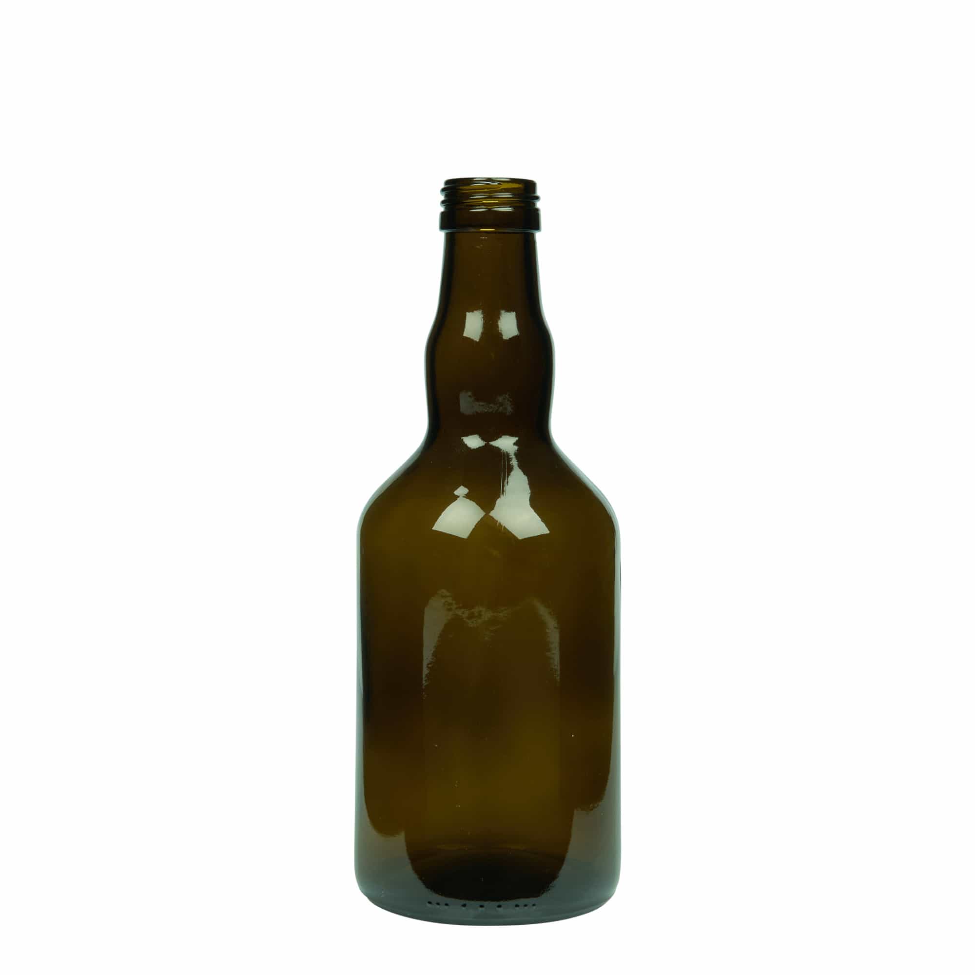 500 ml Glasflasche „Olona“, antikgrün, Mündung: PP 31,5
