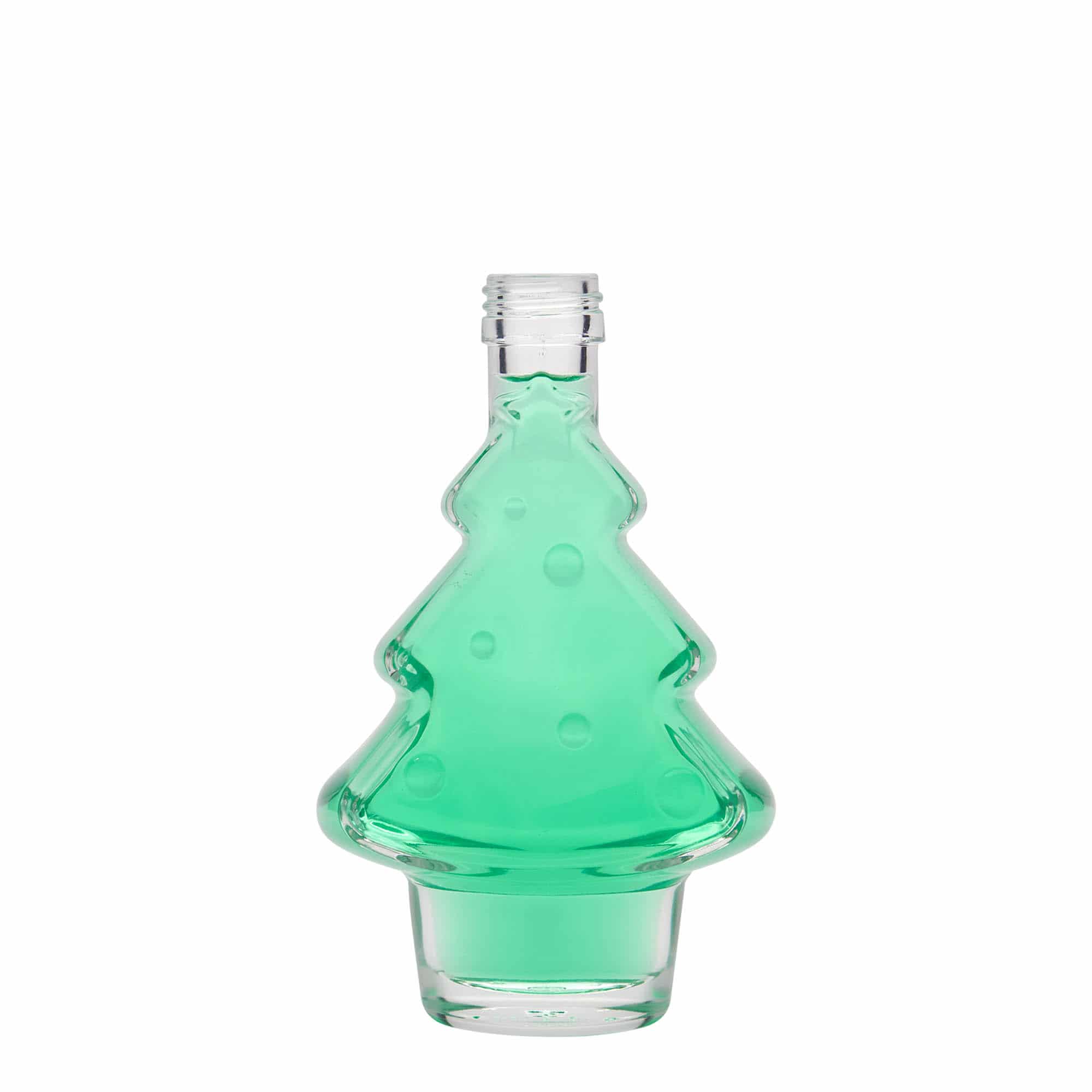 200 ml Glasflasche 'Tannenbaum', Mündung: PP 28