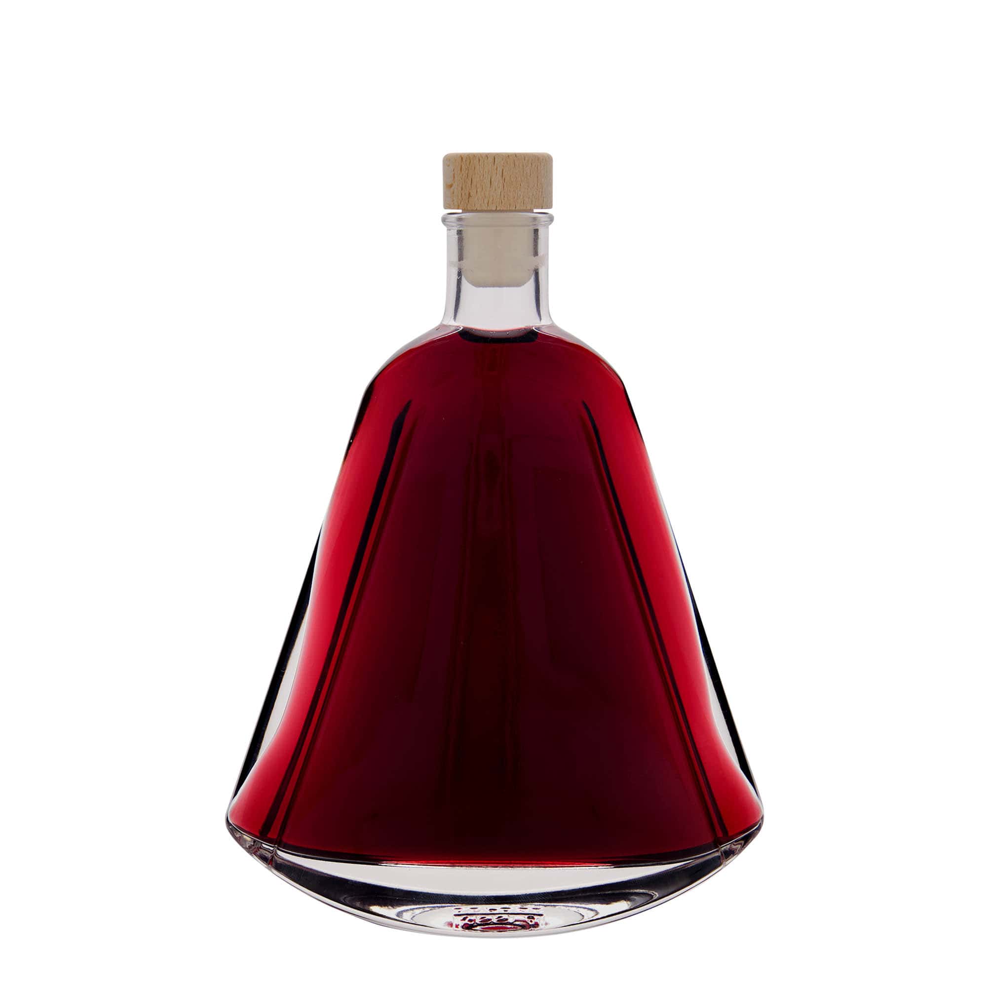 350 ml Glasflasche 'Maurizio', oval, Mündung: Kork