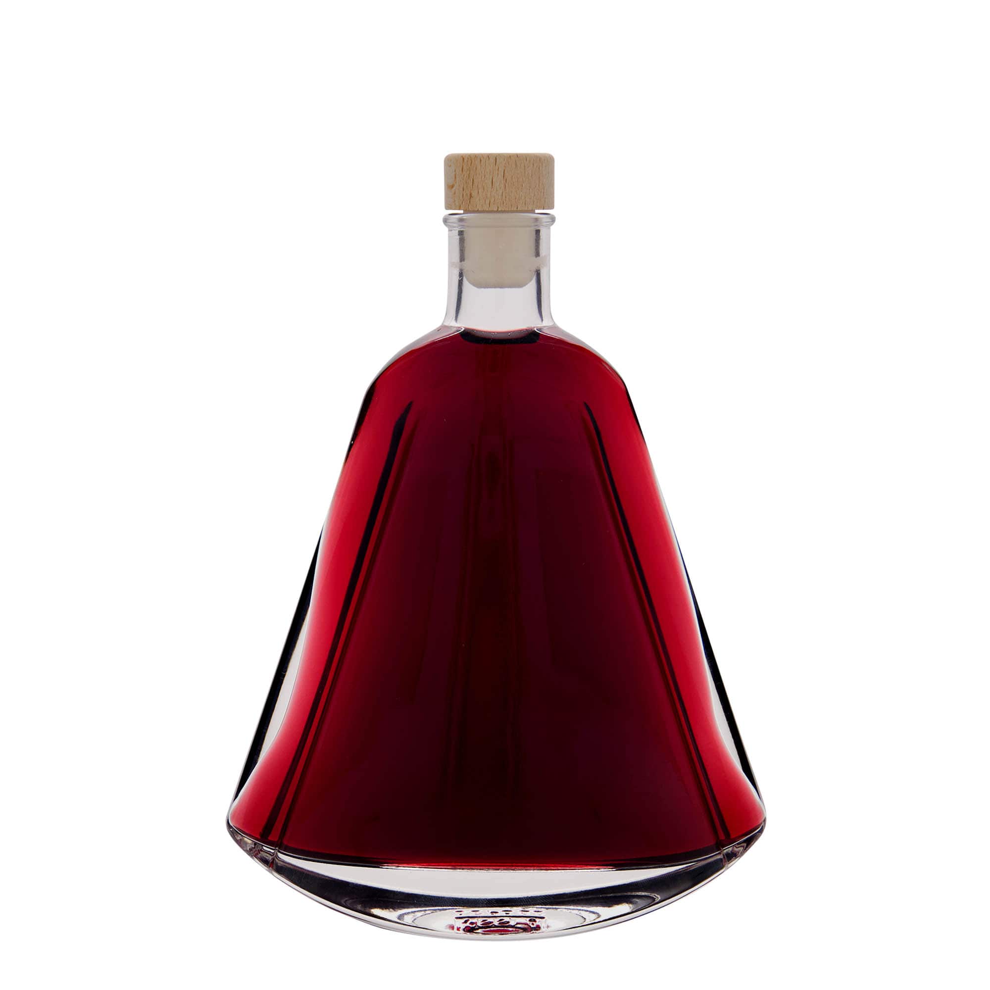 350 ml Glasflasche „Maurizio“, oval, Mündung: Kork