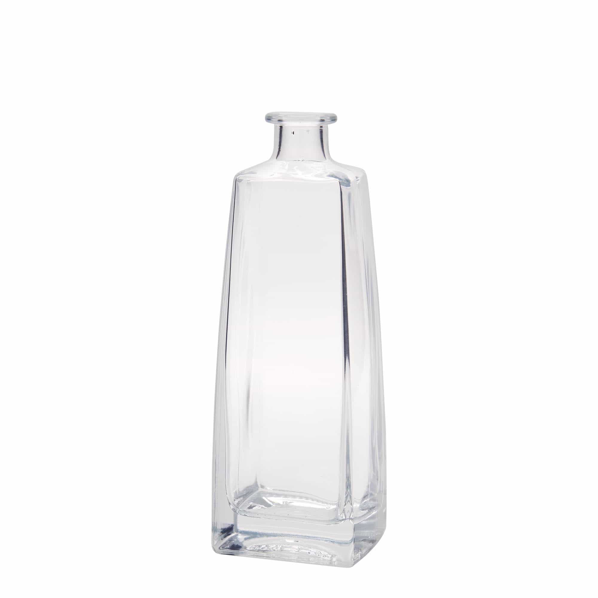 500 ml Glasflasche 'Timmy', rechteckig, Mündung: Kork