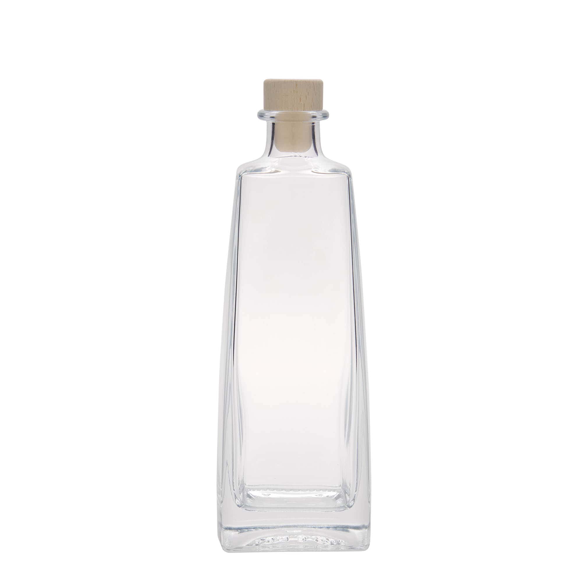 500 ml Glasflasche 'Timmy', rechteckig, Mündung: Kork