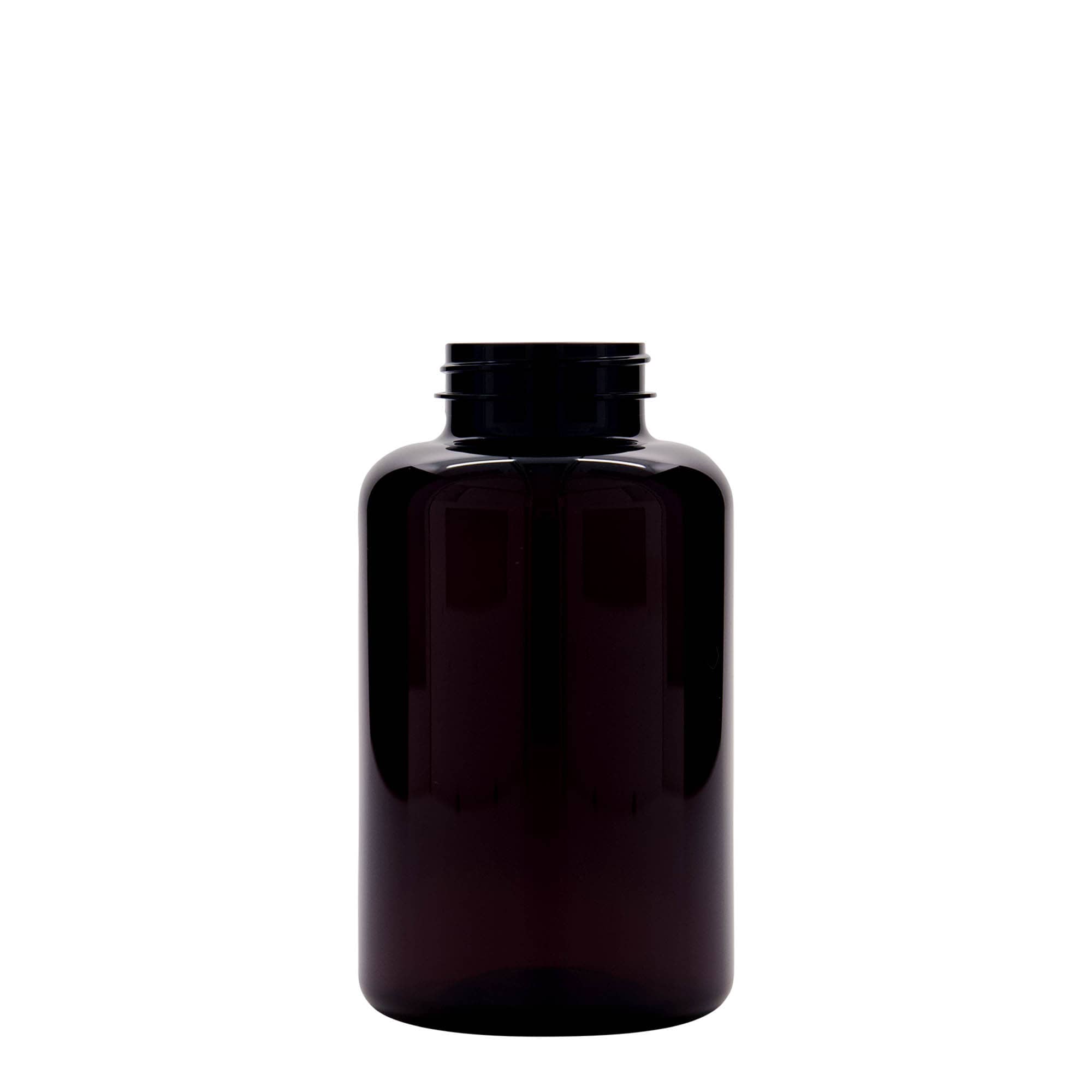 500 ml PET-Packer, Kunststoff, braun, Mündung: 45/400