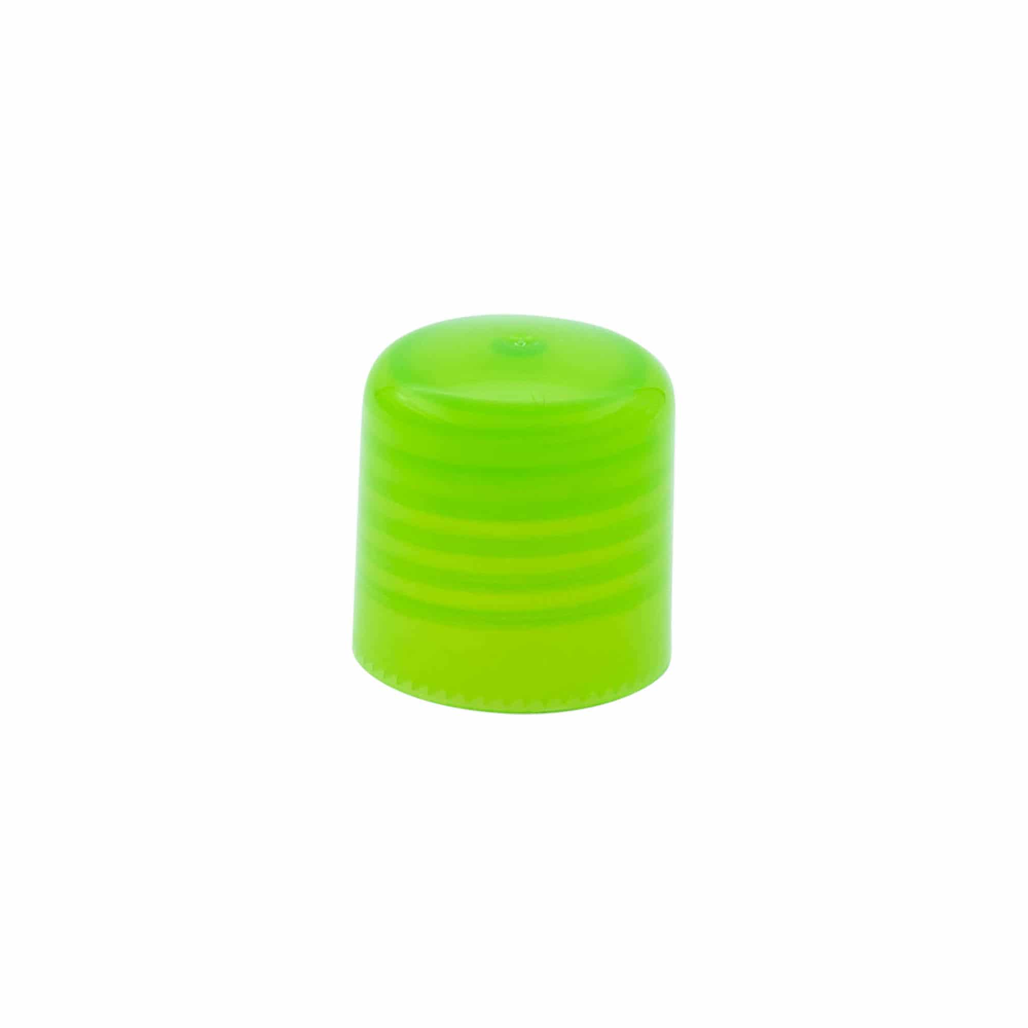 Schraubverschluss mit Spritzeinsatz, PP-Kunststoff, grün, für Mündung: GPI 24/410