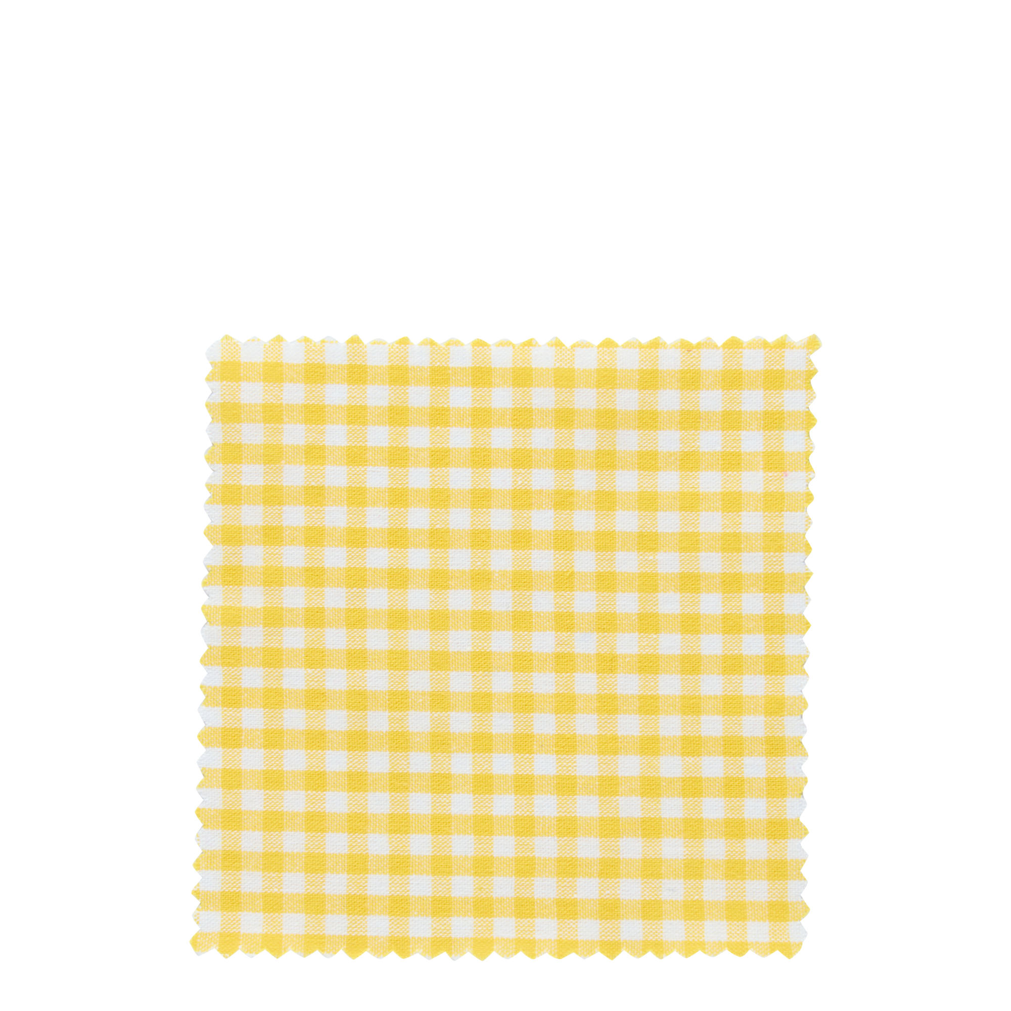 Stoffdeckchen kariert 12x12, quadratisch, Textil, gelb, Mündung: TO38-TO53
