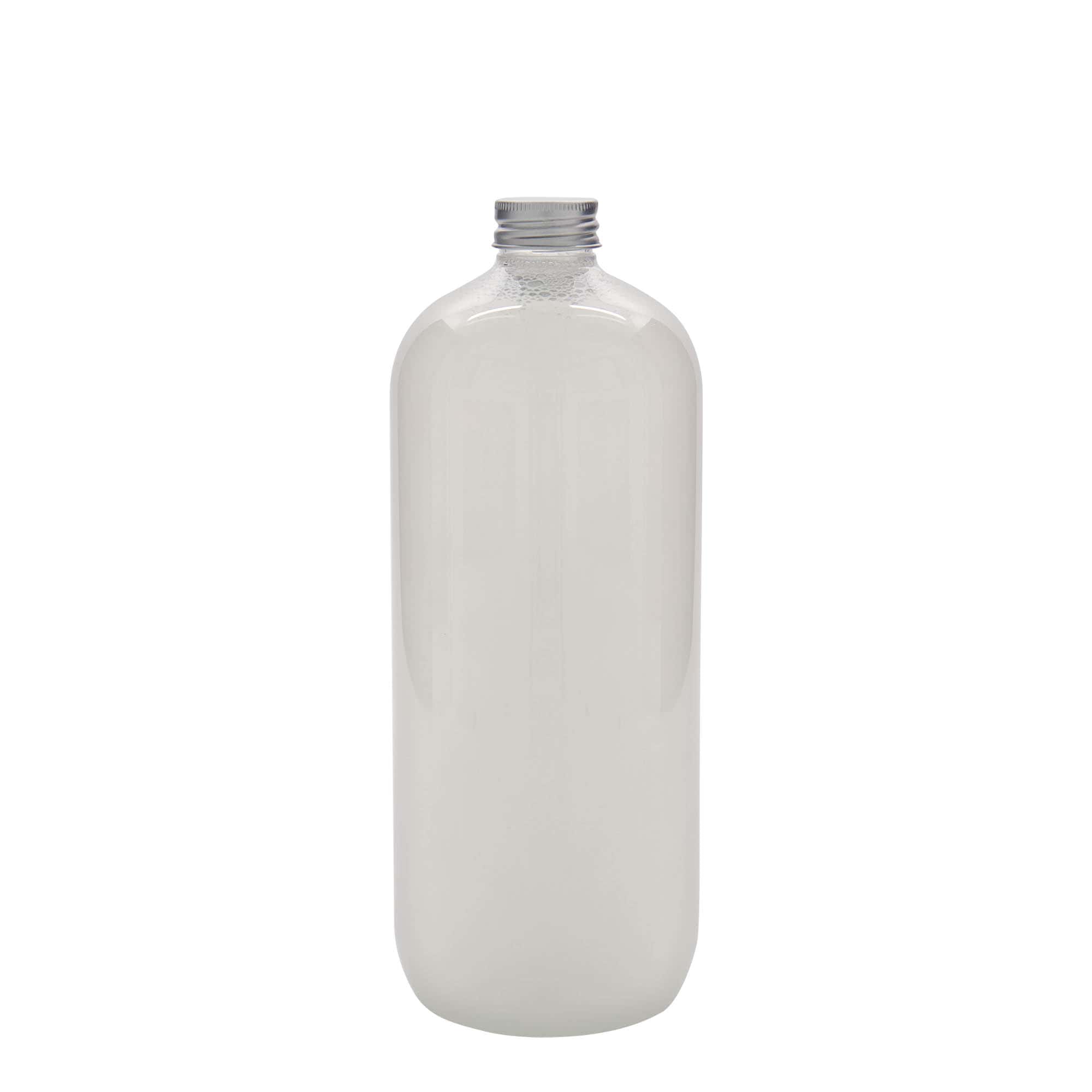 1.000 ml PET-Flasche „Boston“, Kunststoff, Mündung:  28/410