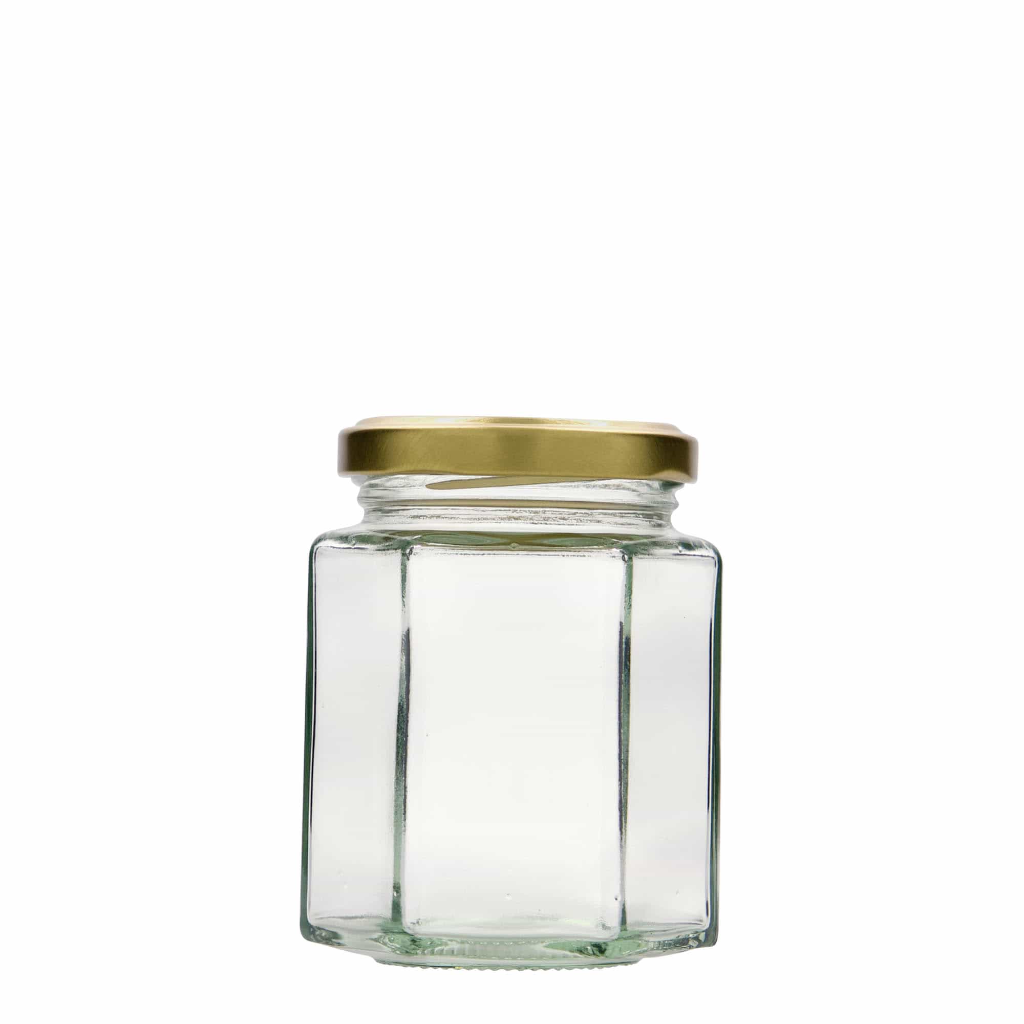 196 ml Sechskantglas, Mündung: Twist-Off (TO 58)