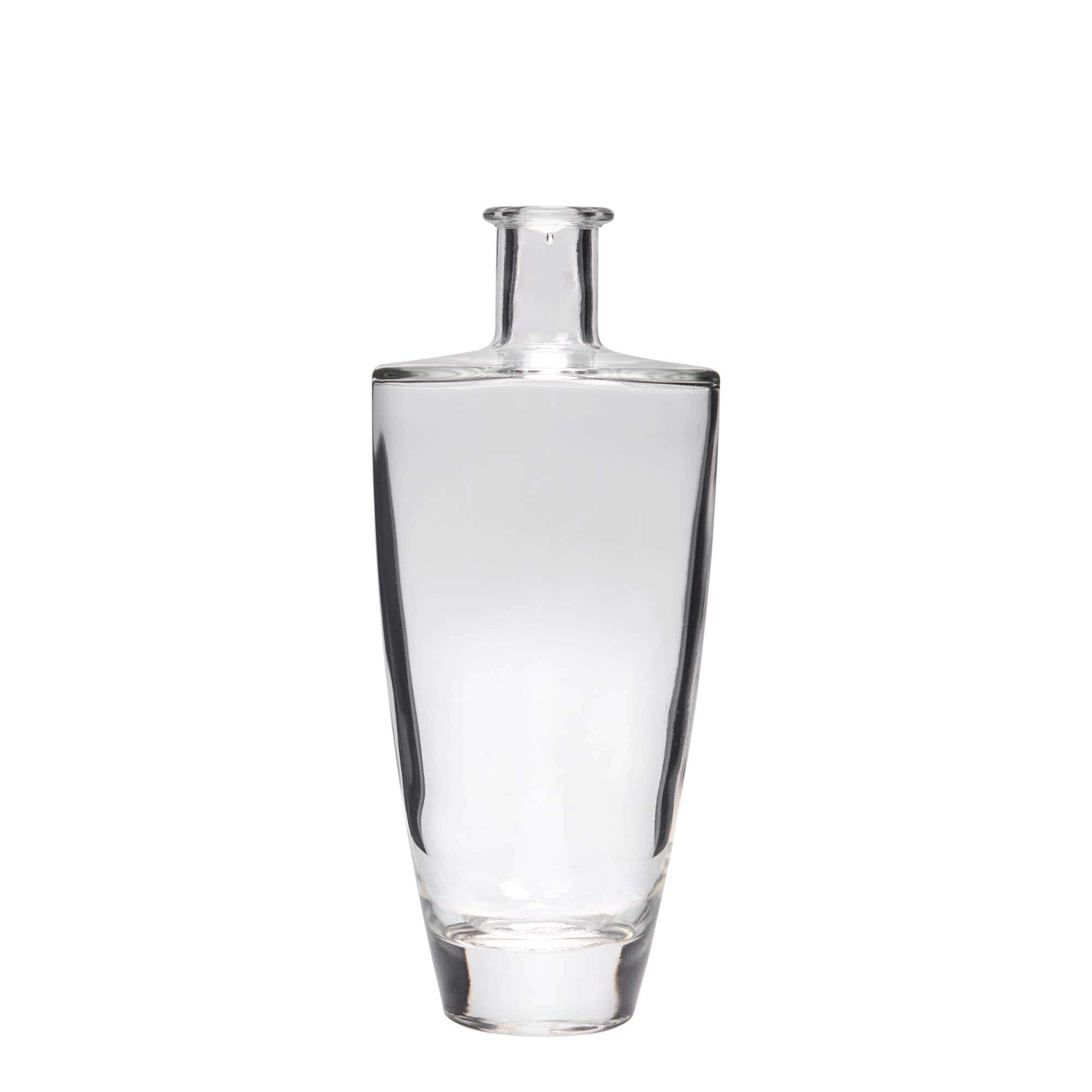 500 ml Glasflasche 'Vanessa', oval, Mündung: Kork 500 ml Glasflasche 'Vanessa', oval, Mündung: Kork