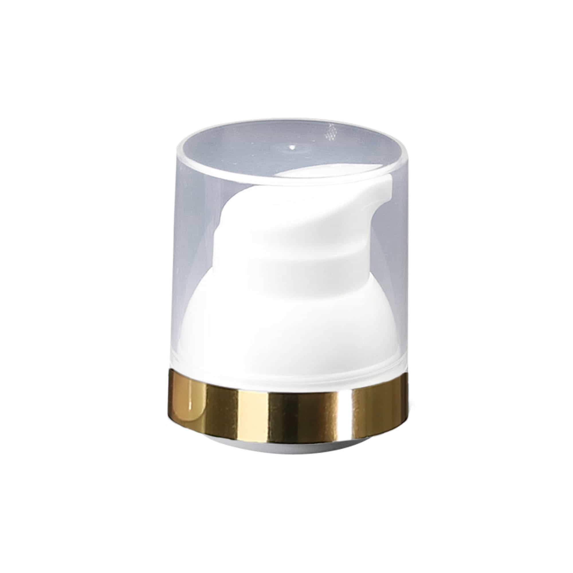 Airless Dispenser Pumpkopf 'Mezzo', PP-Kunststoff, weiß Airless Dispenser Pumpkopf 'Mezzo', PP-Kunststoff, weiß