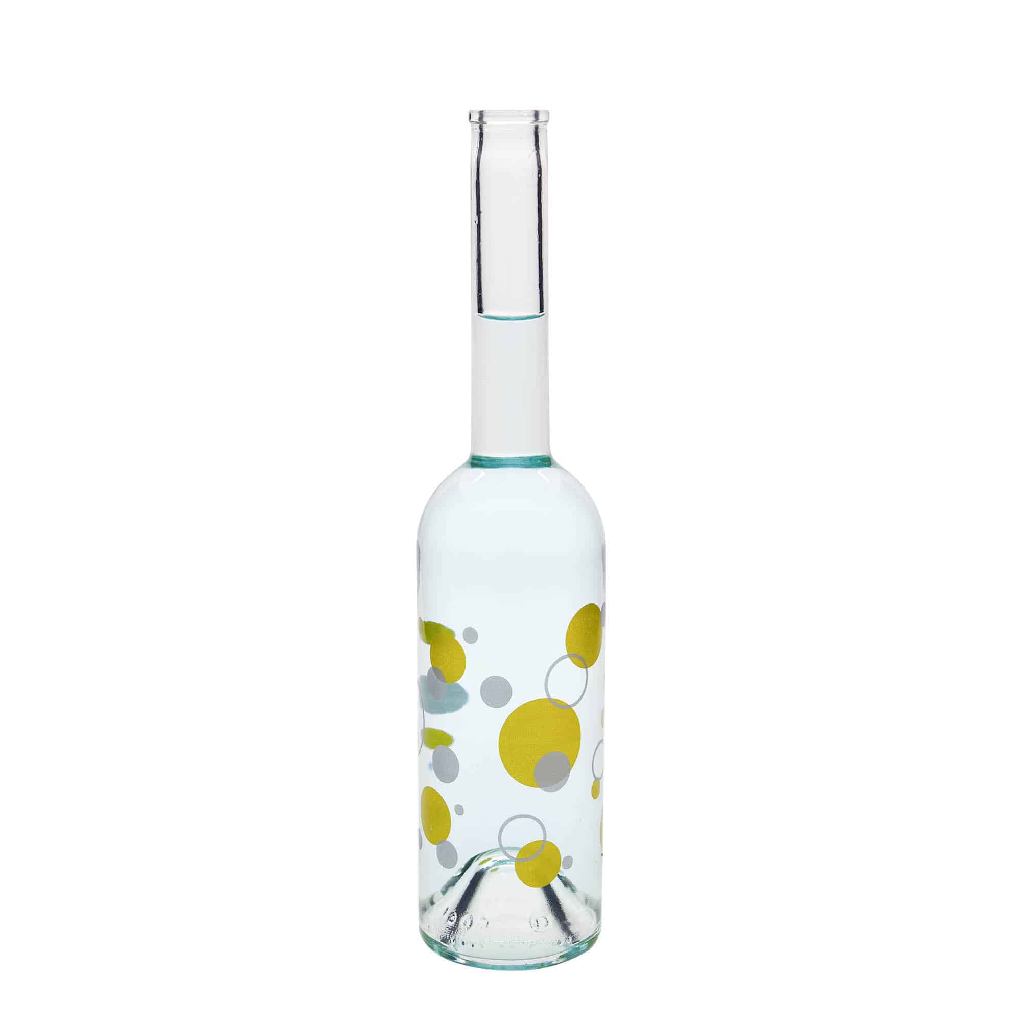 500 ml Glasflasche „Opera“, Motiv: Punkte, Mündung: Kork