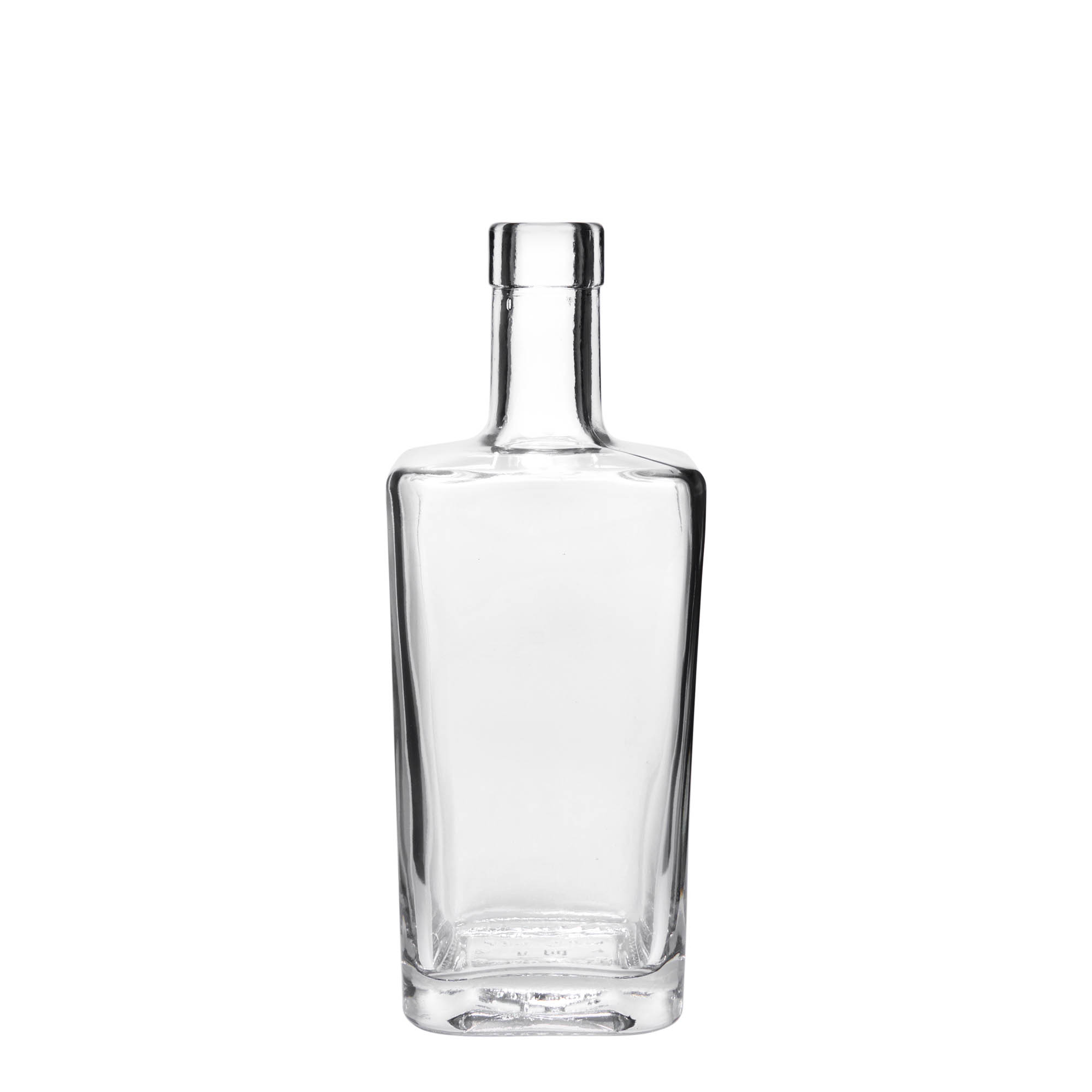 500 ml Glasflasche „Noel“, quadratisch, Mündung: Kork