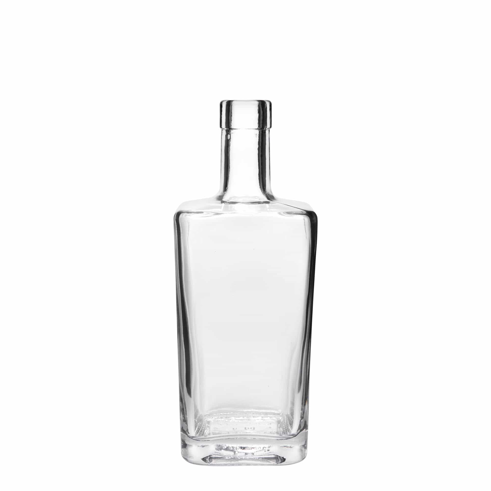 500 ml Glasflasche „Noel“, quadratisch, Mündung: Kork