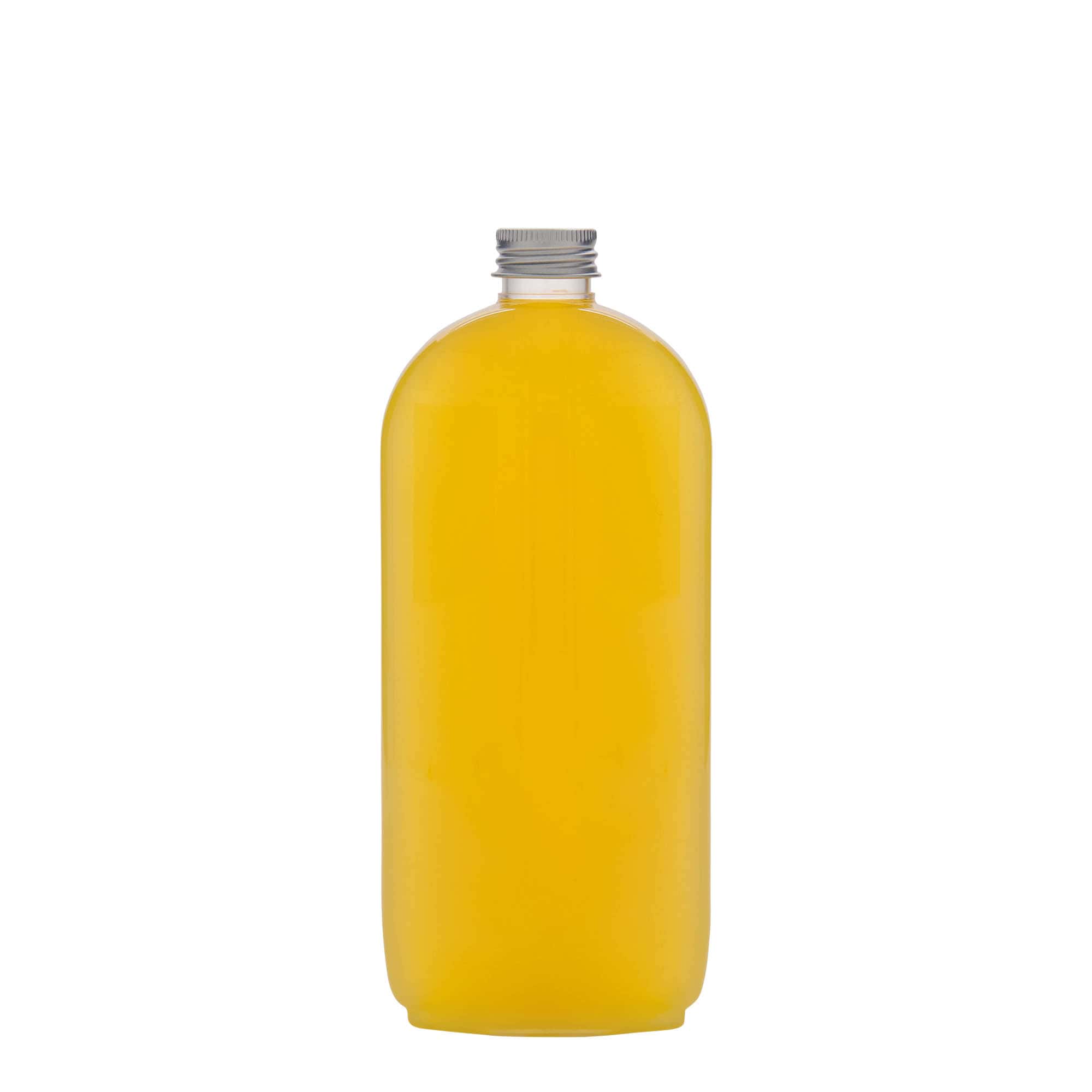 500 ml PET-Flasche 'Iris', oval, Kunststoff, Mündung: 24/410