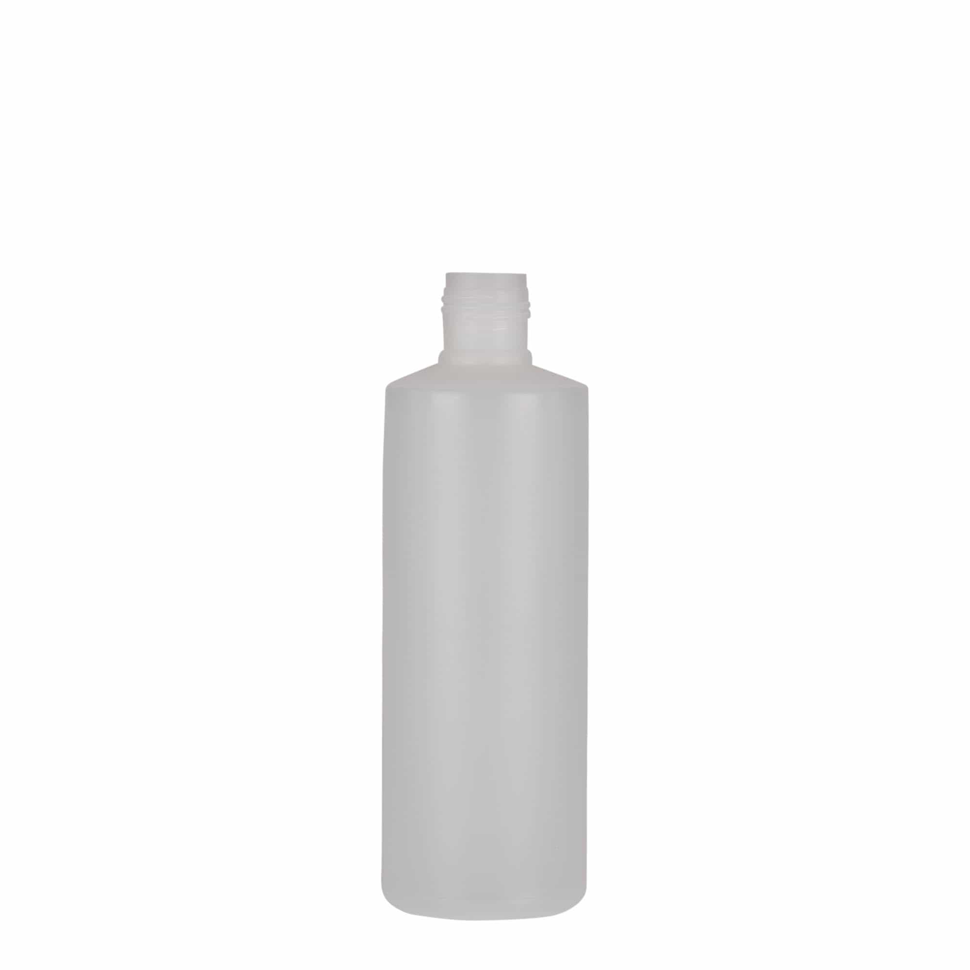 200 ml Rundflasche, PE-Kunststoff, natur, Mündung: Schraubverschluss 200 ml Rundflasche, PE-Kunststoff, natur, Mündung: Schraubverschluss