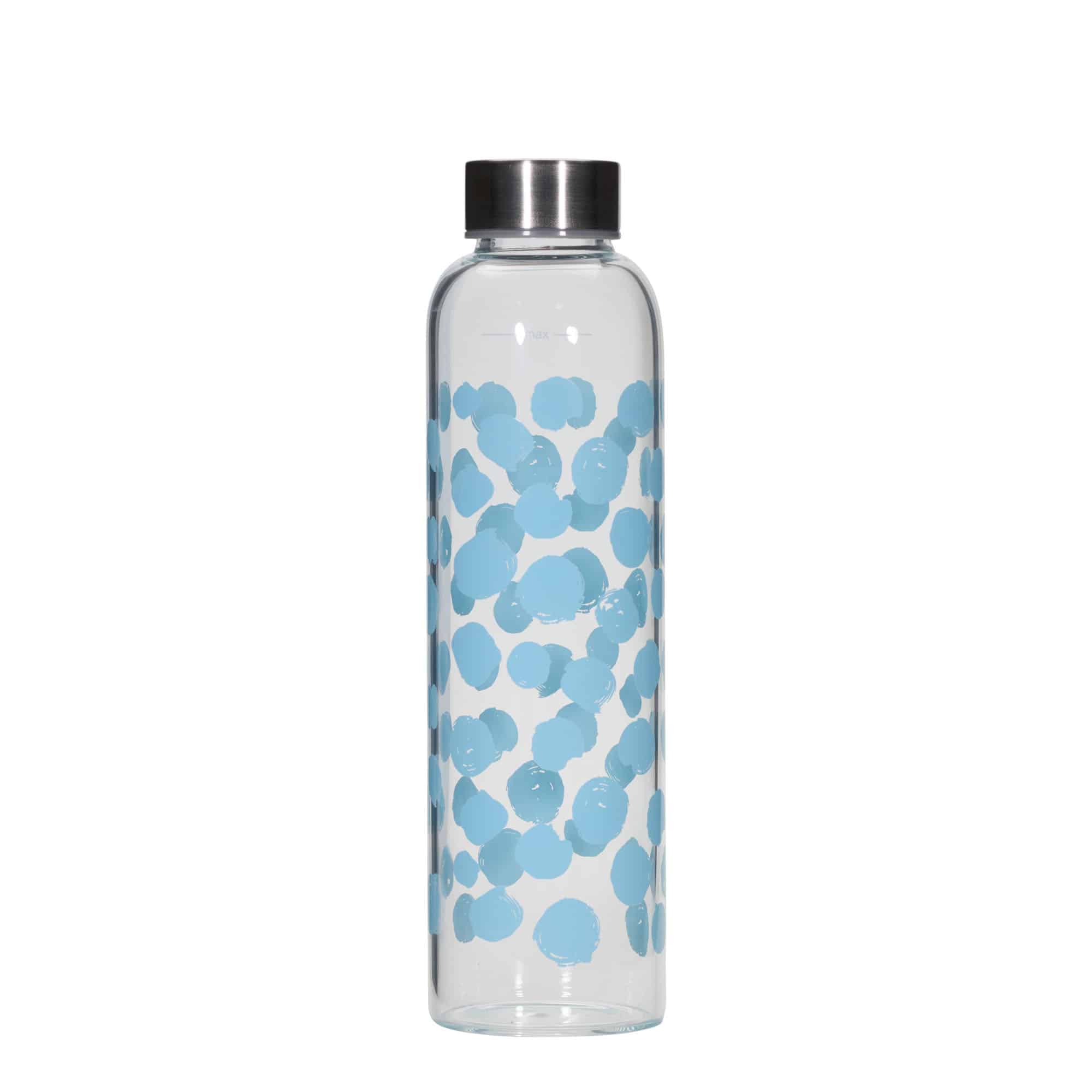 500 ml Trinkflasche 'Perseus - Blaue Punkte', Mündung: Schraubverschluss