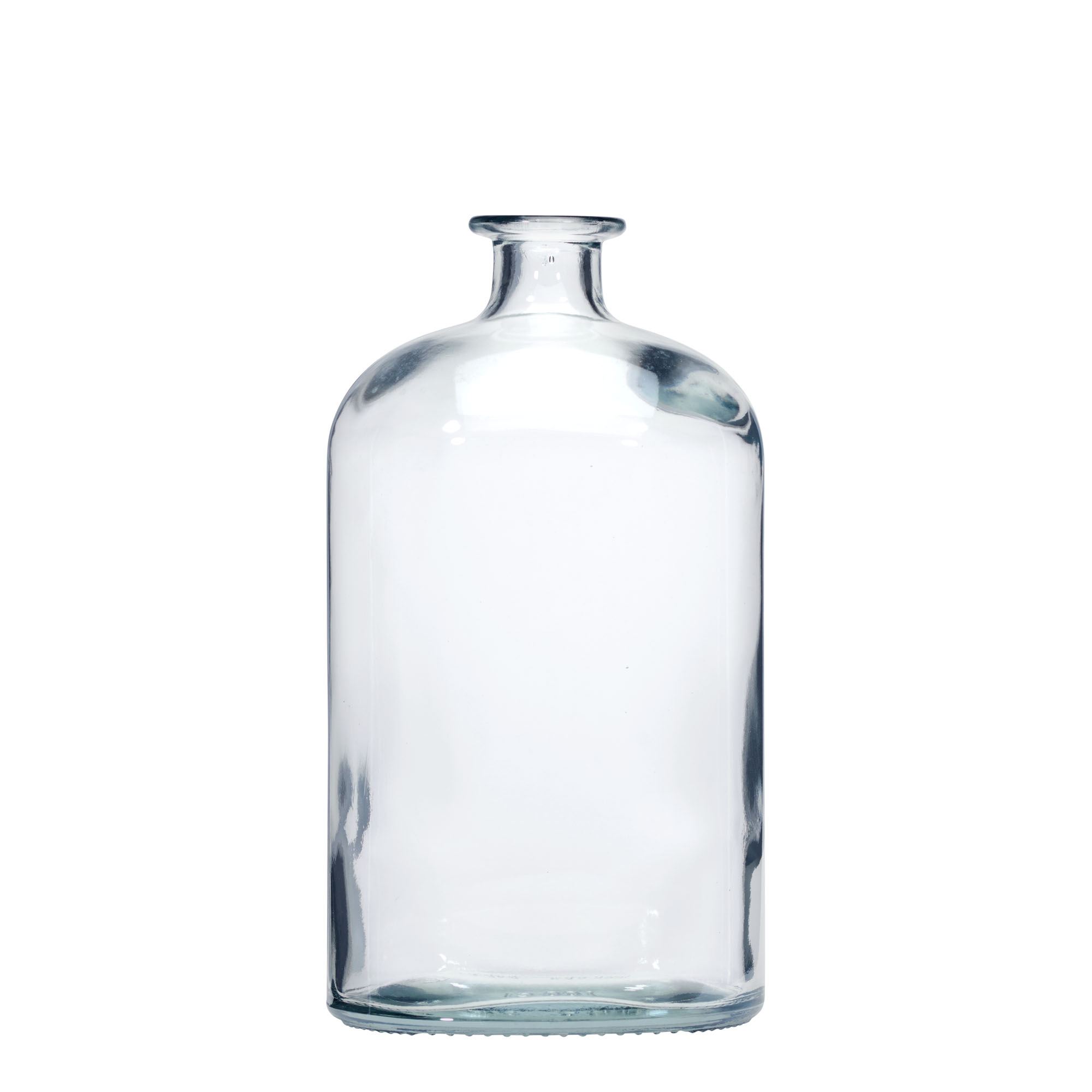 1.000 ml Glasflasche 'Dundee', oval, Mündung: Kork 1.000 ml Glasflasche 'Dundee', oval, Mündung: Kork