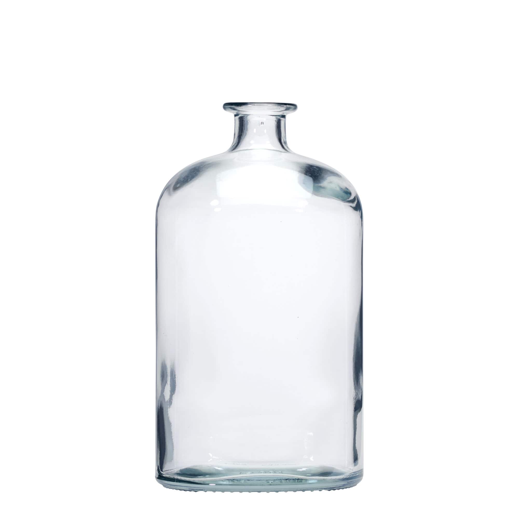 1.000 ml Glasflasche 'Dundee', oval, Mündung: Kork 1.000 ml Glasflasche 'Dundee', oval, Mündung: Kork