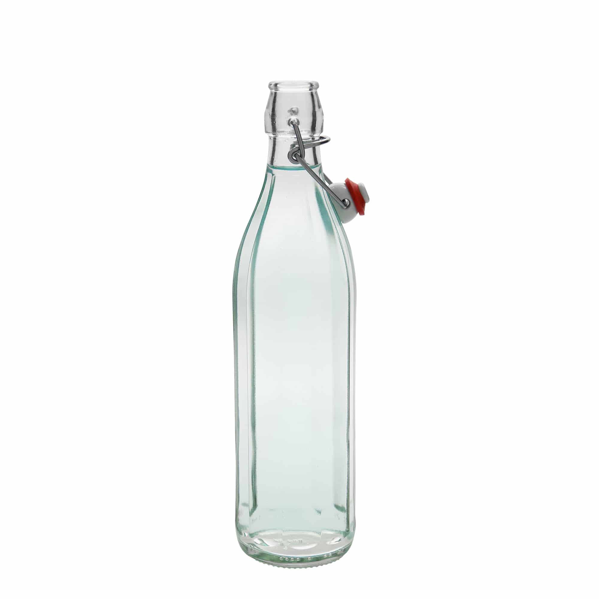 750 ml Glasflasche 'Bravo', zehneckig, Mündung: Bügelverschluss 750 ml Glasflasche 'Bravo', zehneckig, Mündung: Bügelverschluss