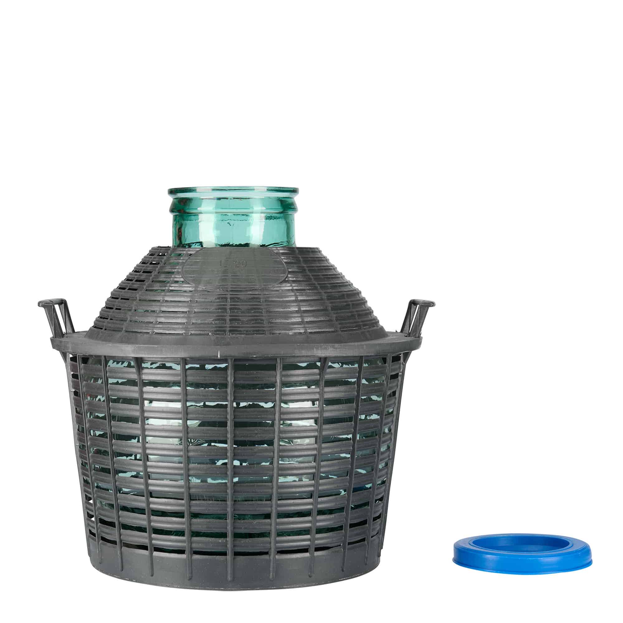 20 l Ballonflasche Weithals, Glas, Mündung: Stülpdeckel