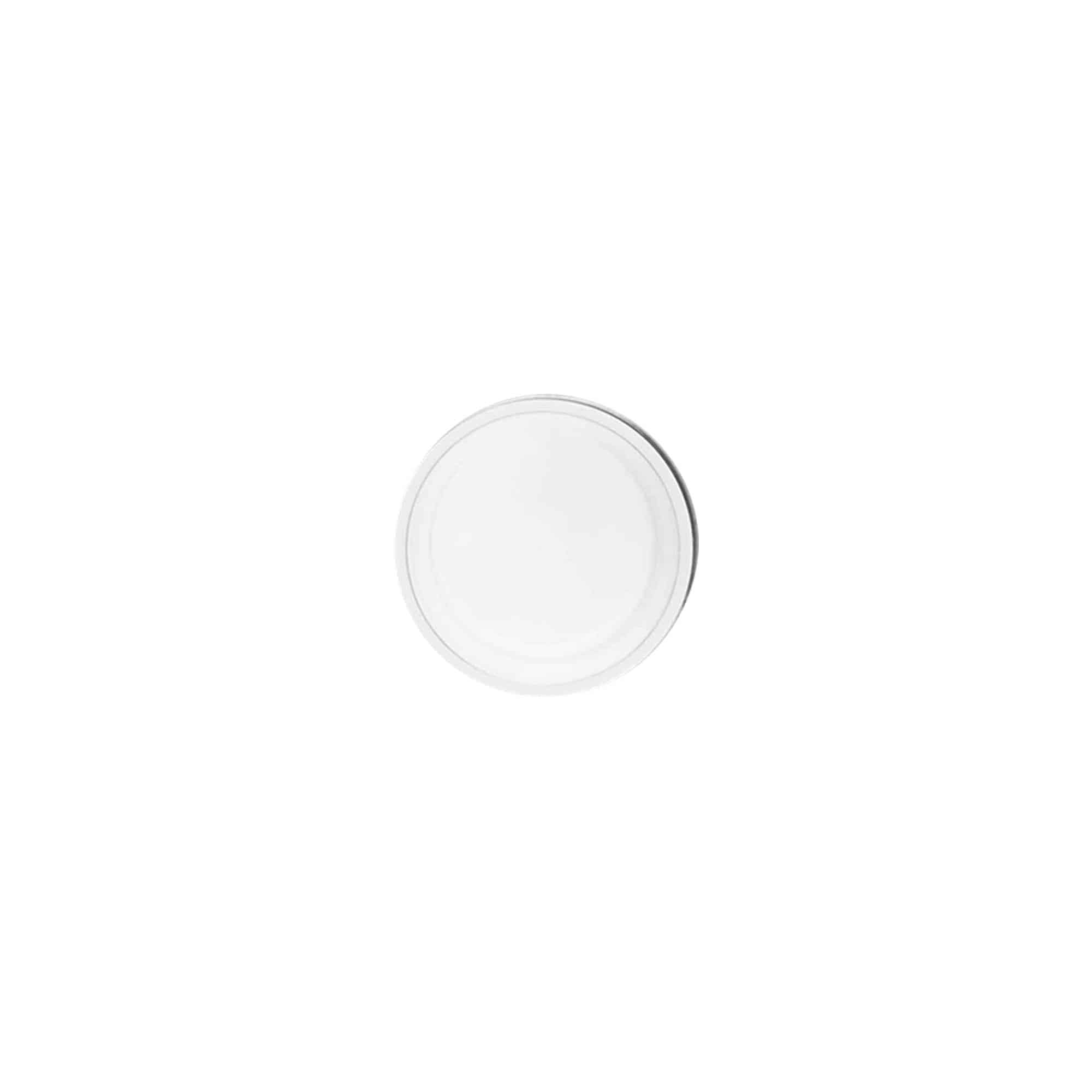 Airless Dispenser Pumpkopf „Nano“, PP-Kunststoff, weiß mit transparenter Kappe